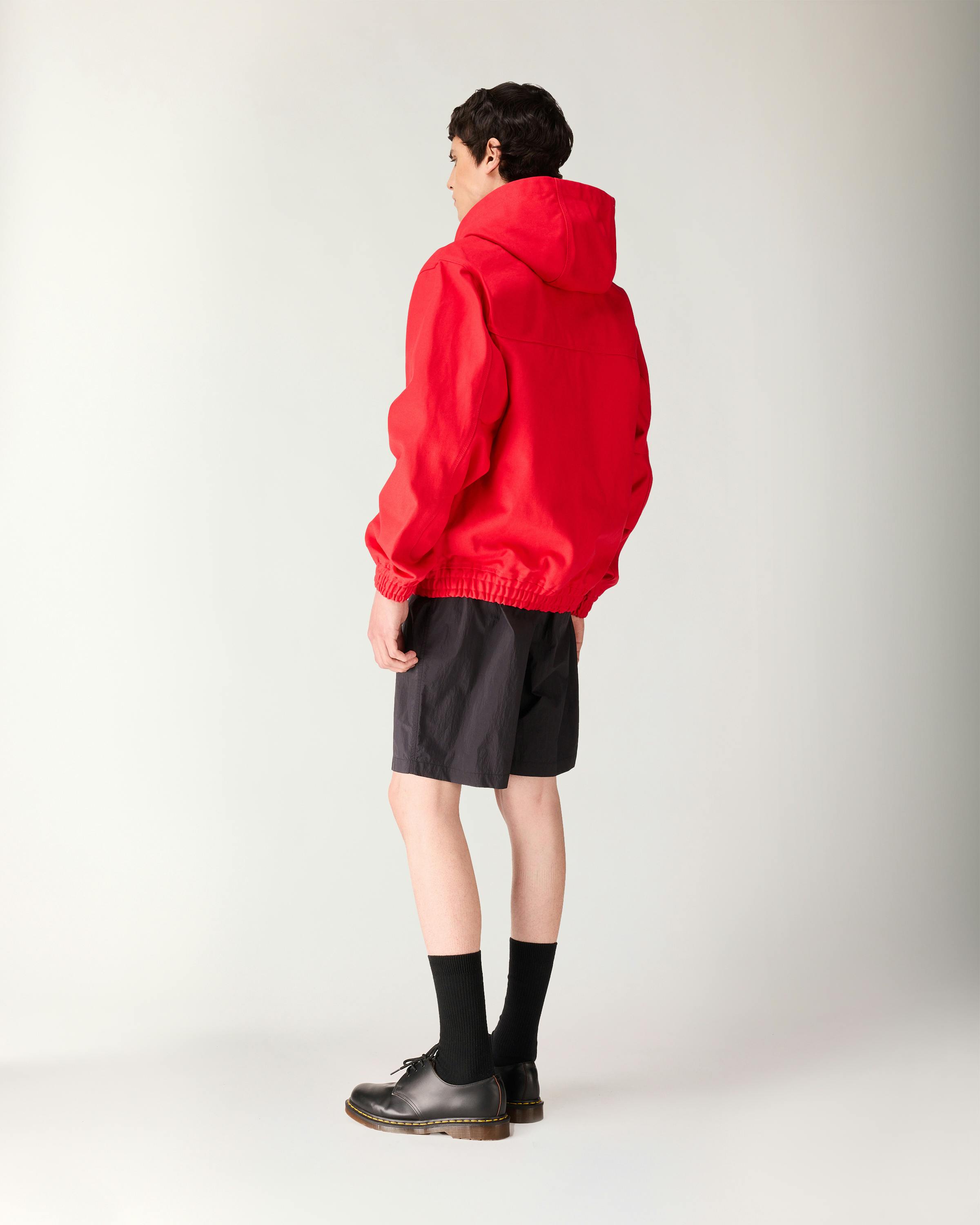 Highsnobiety HS05 – Oxford Canvas Hooded Jacket - Jackets - Red - Image 4