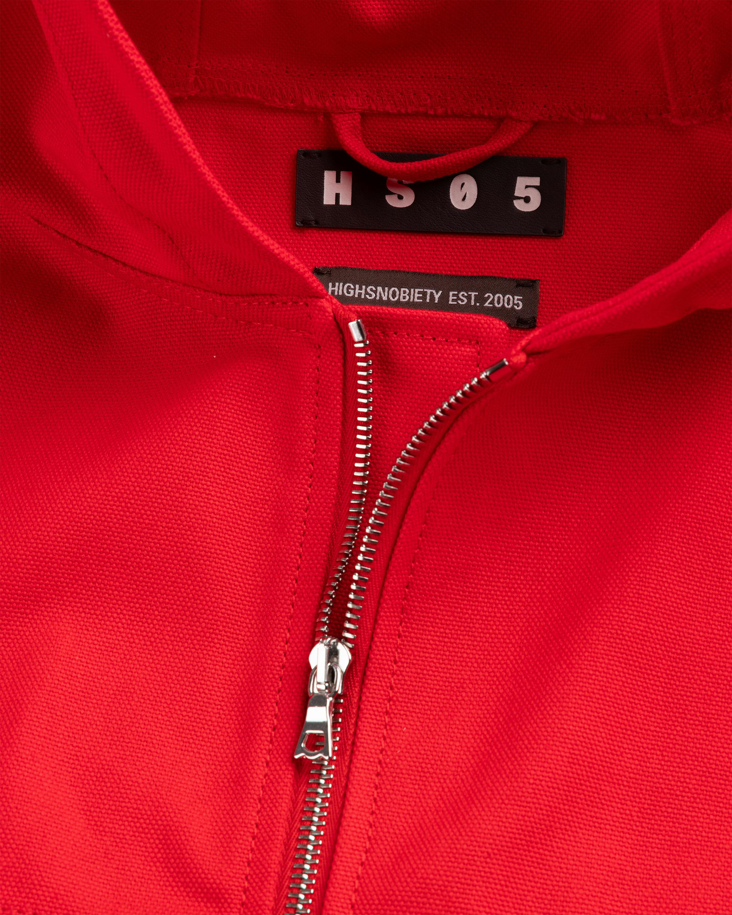 Highsnobiety HS05 – Oxford Canvas Hooded Jacket - Jackets - Red - Image 6