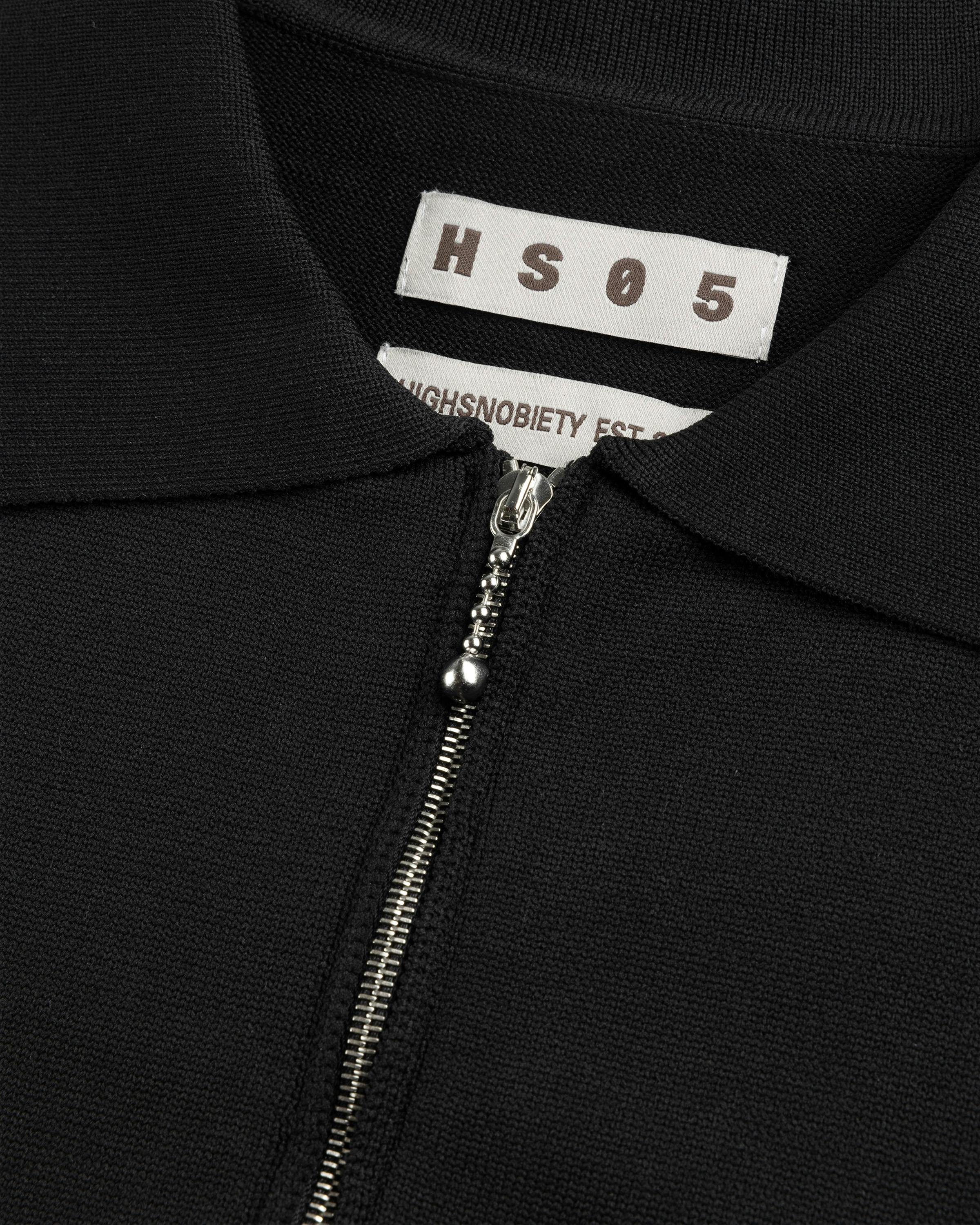 Highsnobiety HS05 – Poly Knit Zip Polo - Polos - Black - Image 2