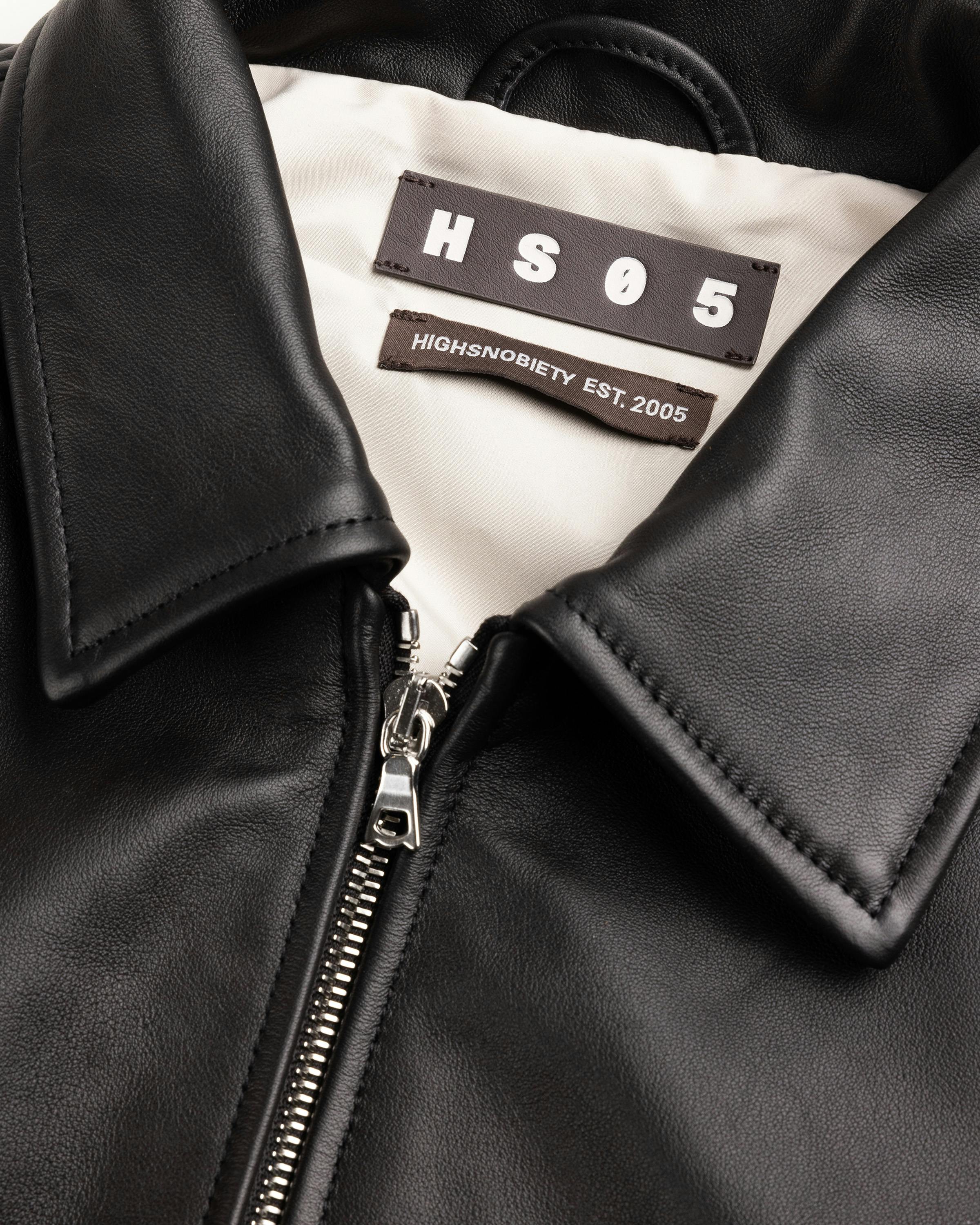 Highsnobiety HS05 – Leather Bomber - Leather Jackets - Black - Image 6