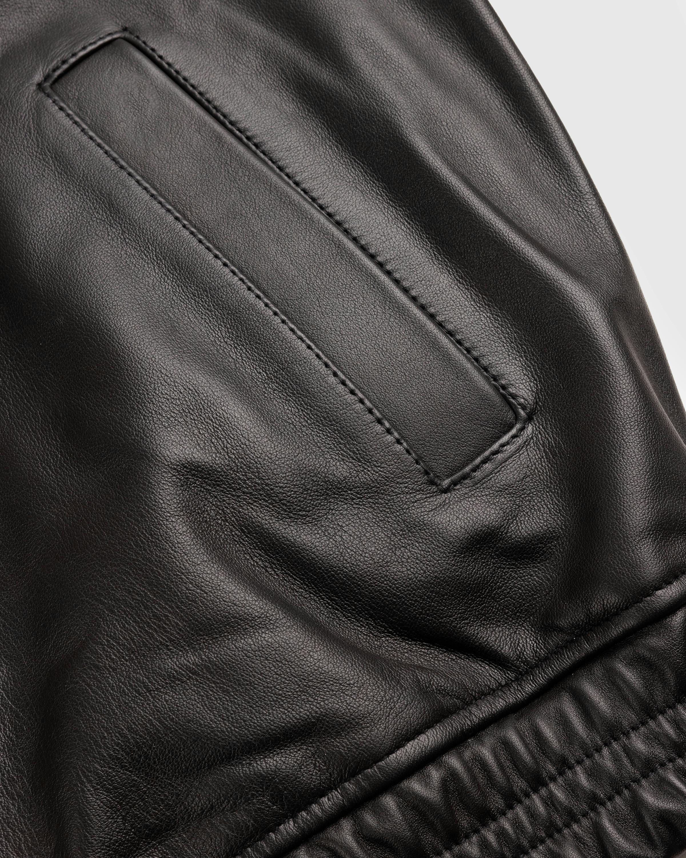 Highsnobiety HS05 – Leather Bomber - Leather Jackets - Black - Image 7