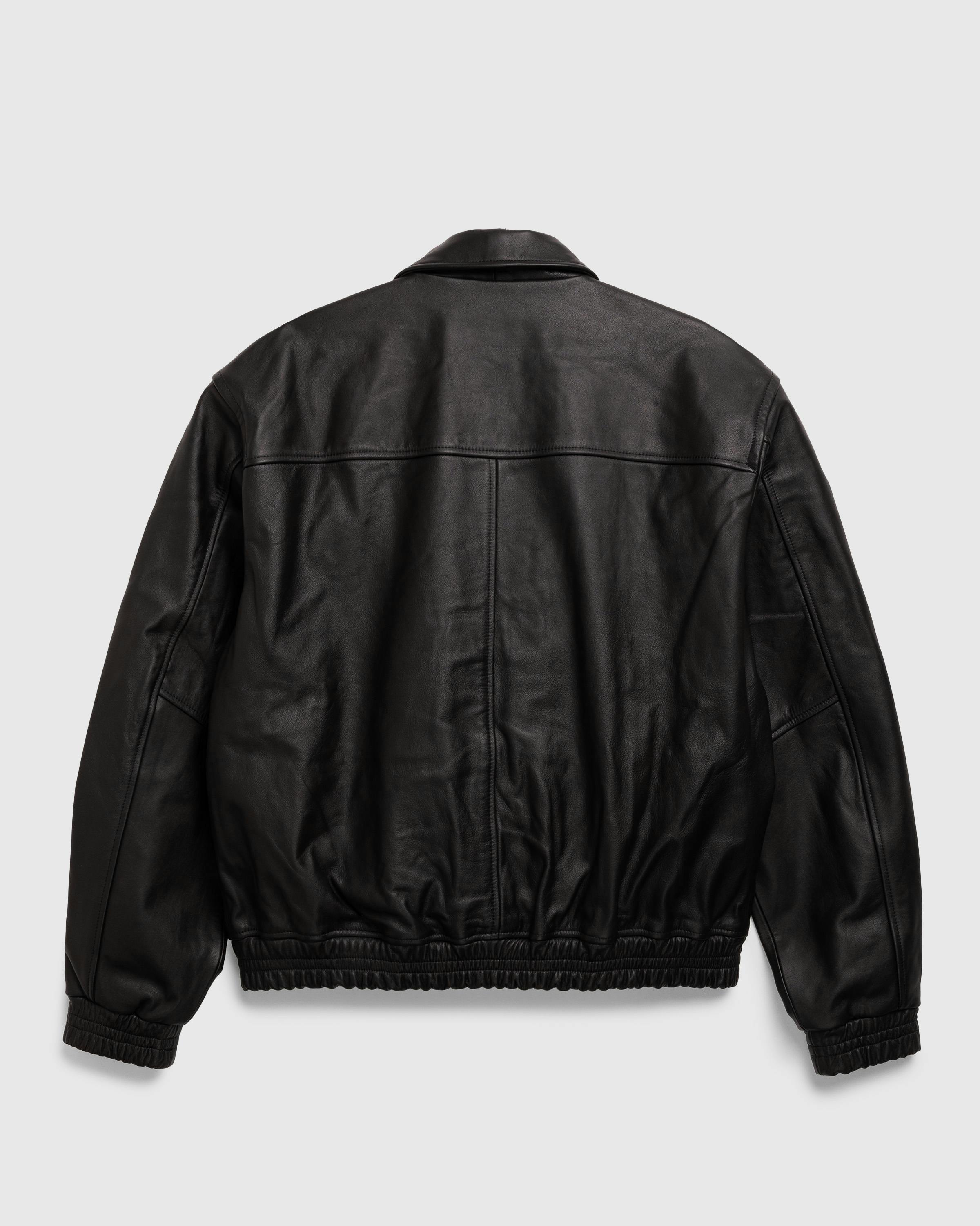 Highsnobiety HS05 – Leather Bomber - Leather Jackets - Black - Image 2