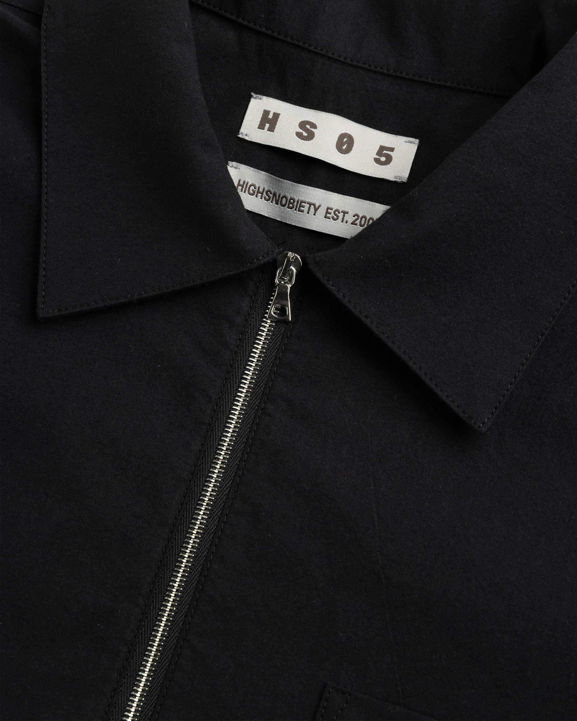 Highsnobiety HS05 – Zip Uniform Shirt - Shortsleeve Shirts - Black - Image 5