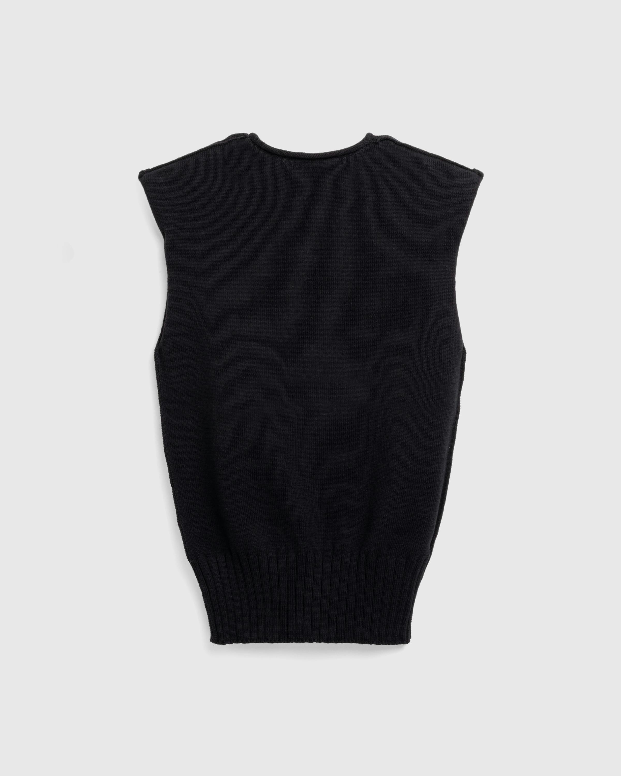 Entire Studios – Burns Knit Vest - Vests - Black - Image 4