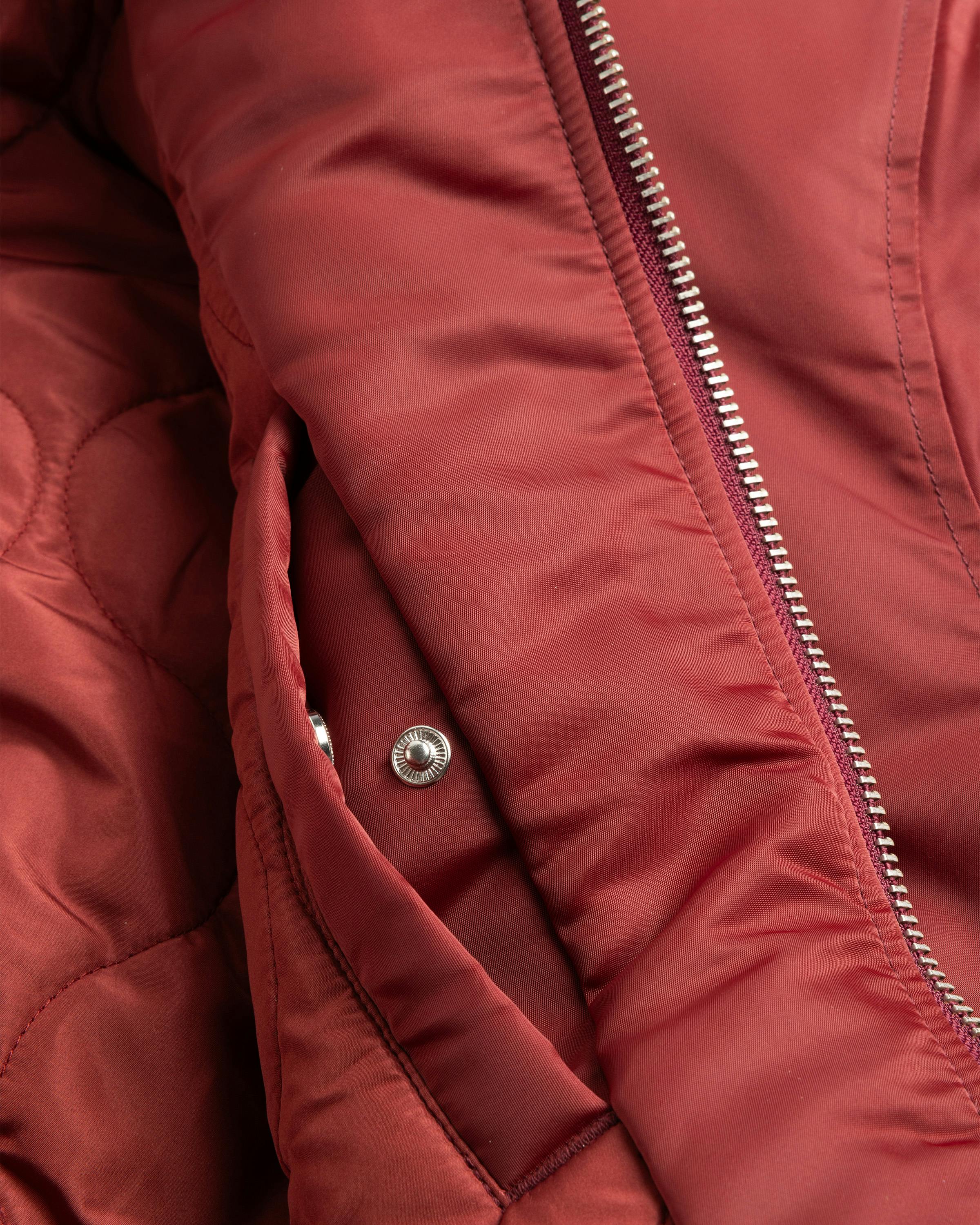 Entire Studios – Hooded Broad Bomber - Bomber Jackets - Red - Image 2