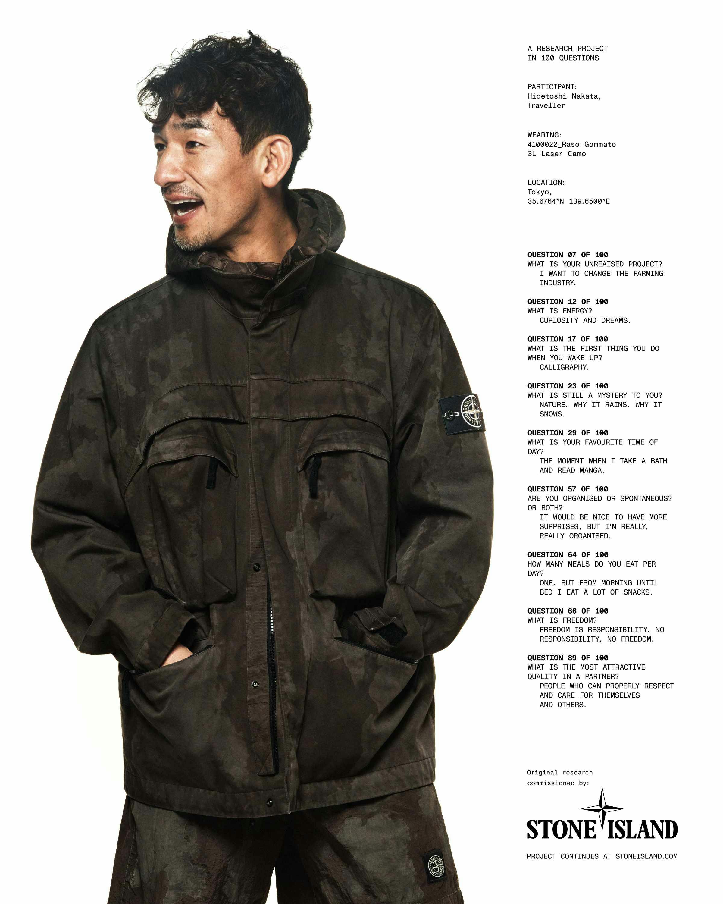 stone island ss25 collection lookbook starring spike lee, giggs, hidetoshi nakata, john glacier