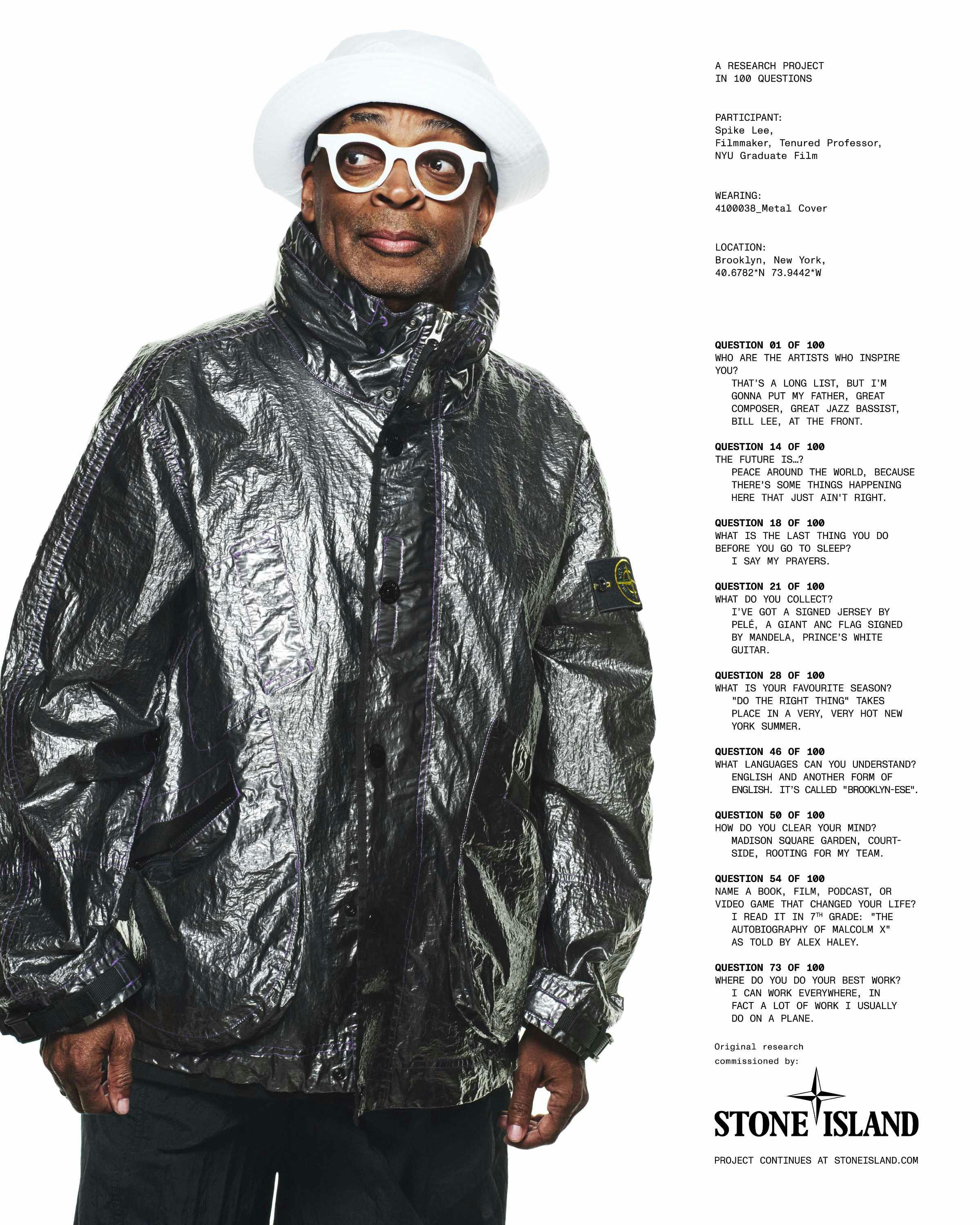 stone island ss25 collection lookbook starring spike lee, giggs, hidetoshi nakata, john glacier