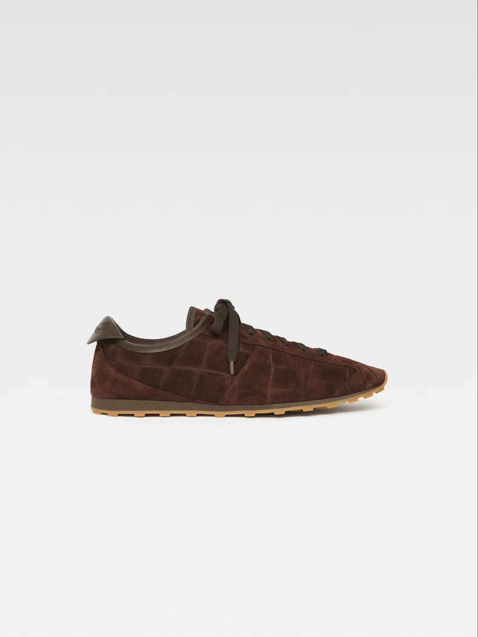 jacquemus tennis sneaker in yellow, brown, white