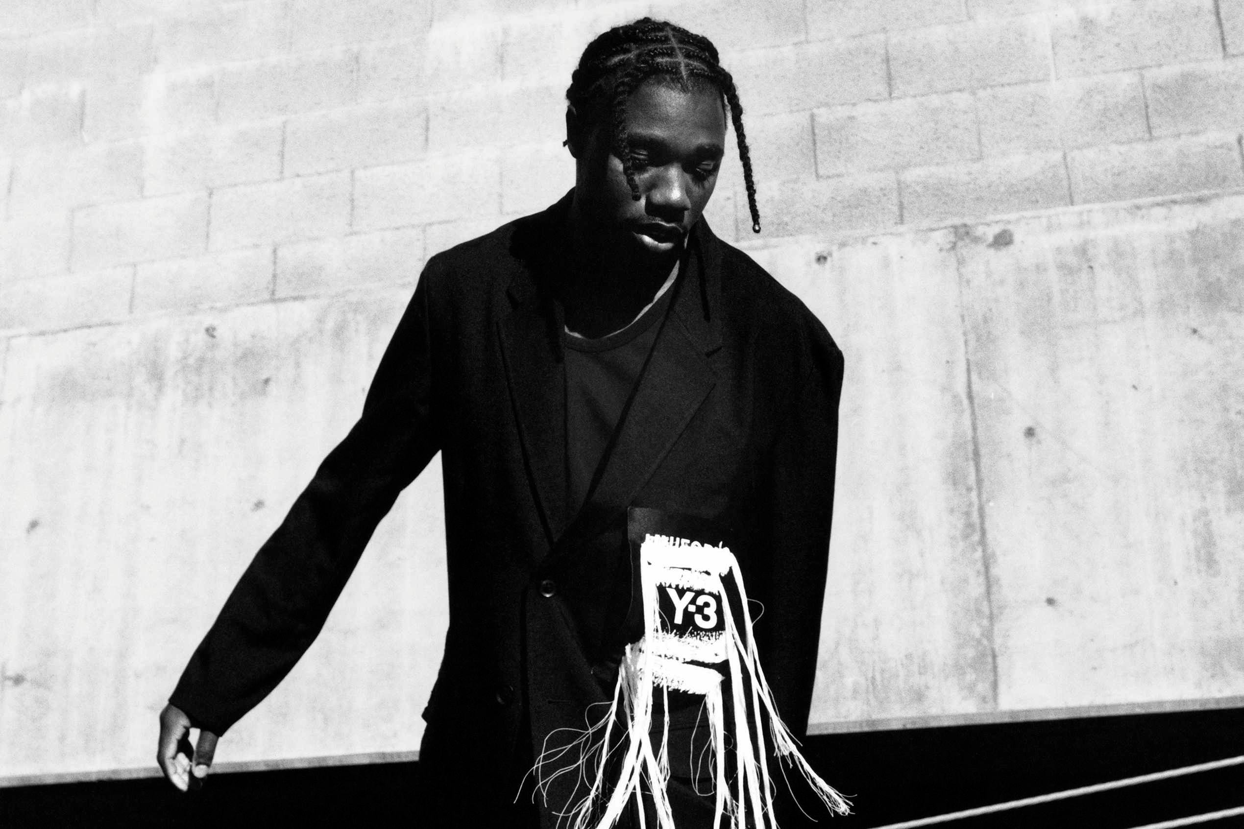 Y-3 adidas Yohji Yamamoto Spring Summer 2025 Campaign News Luxury Fashion Noah Lyles Sportswear