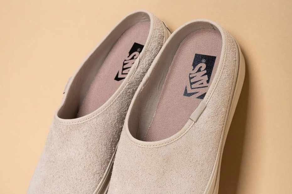 vans style 17 premium suede slip on sneaker mule