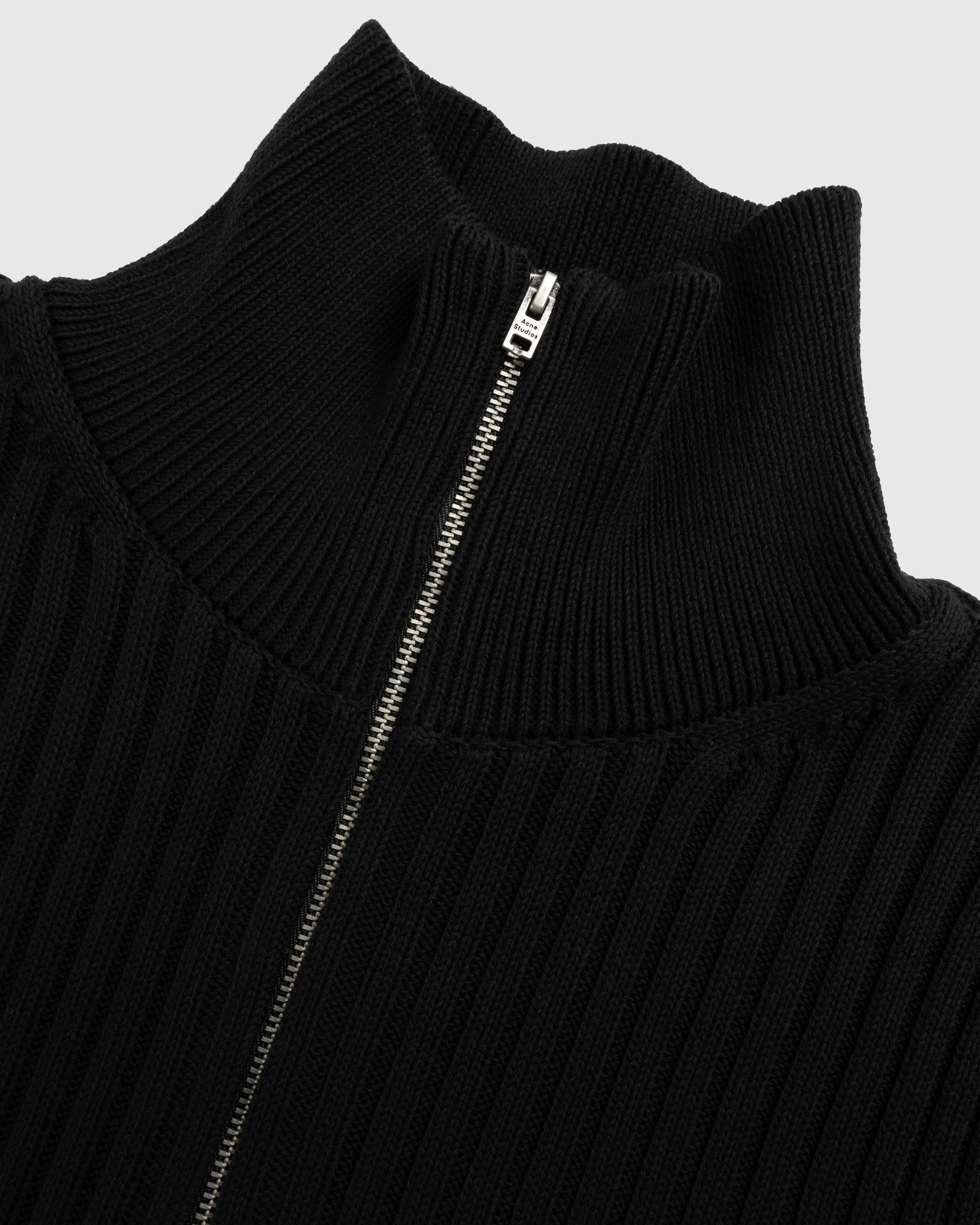 Acne Studios – Zip-Up Cardigan - Cardigans - Black - Image 2