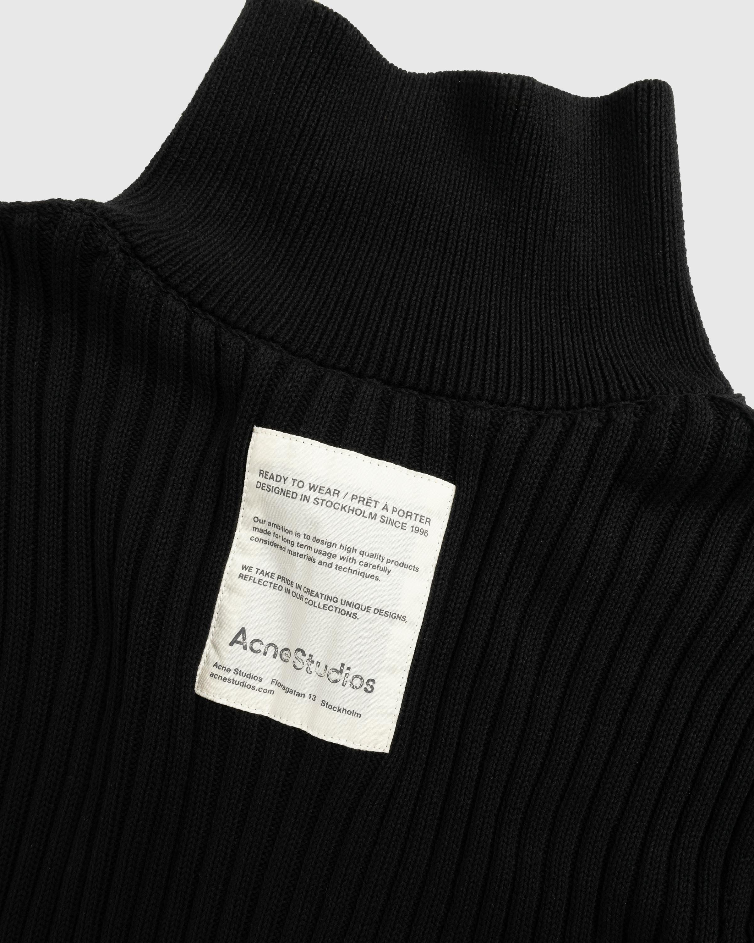 Acne Studios – Zip-Up Cardigan - Cardigans - Black - Image 3