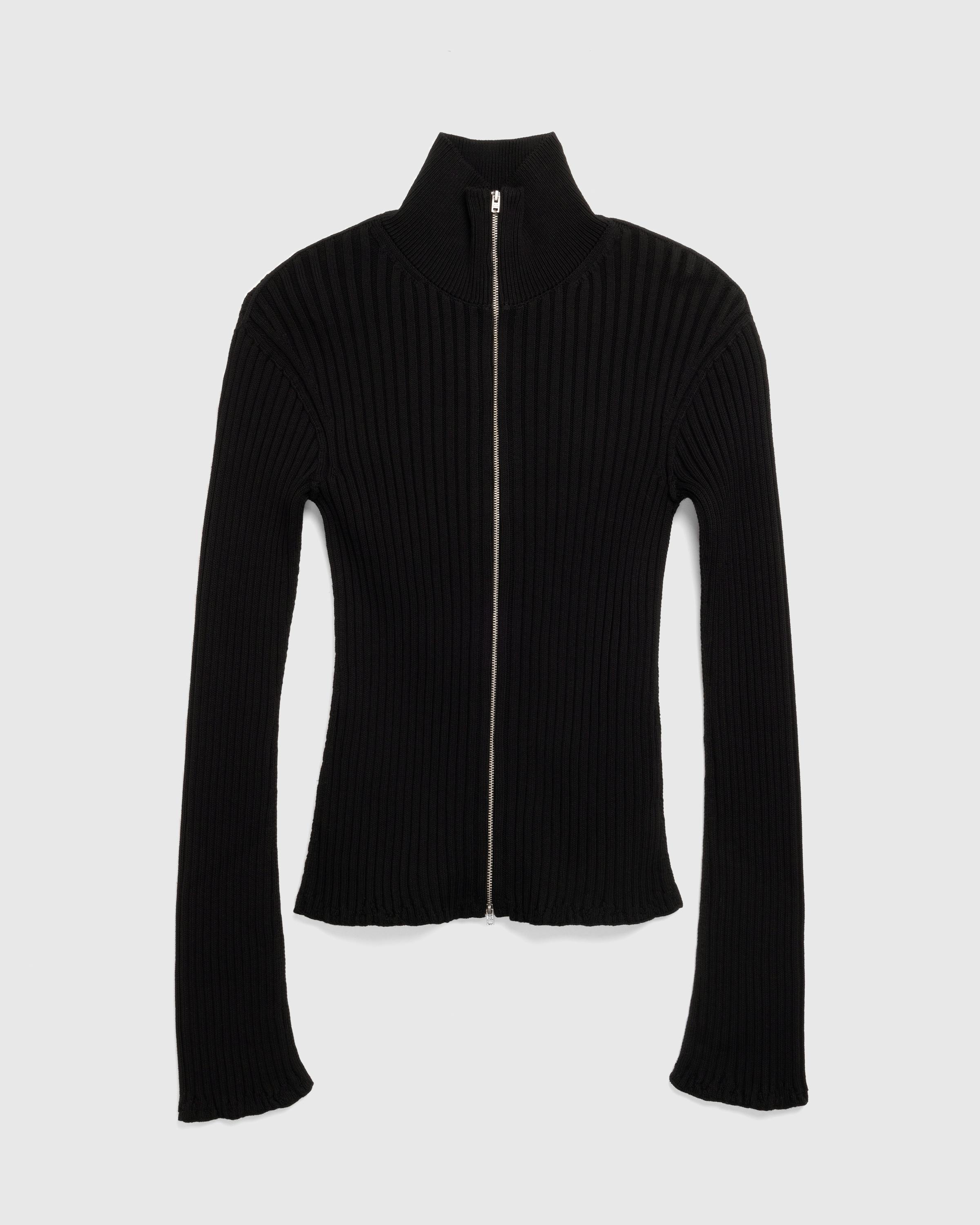 Acne Studios – Zip-Up Cardigan - Cardigans - Black - Image 1