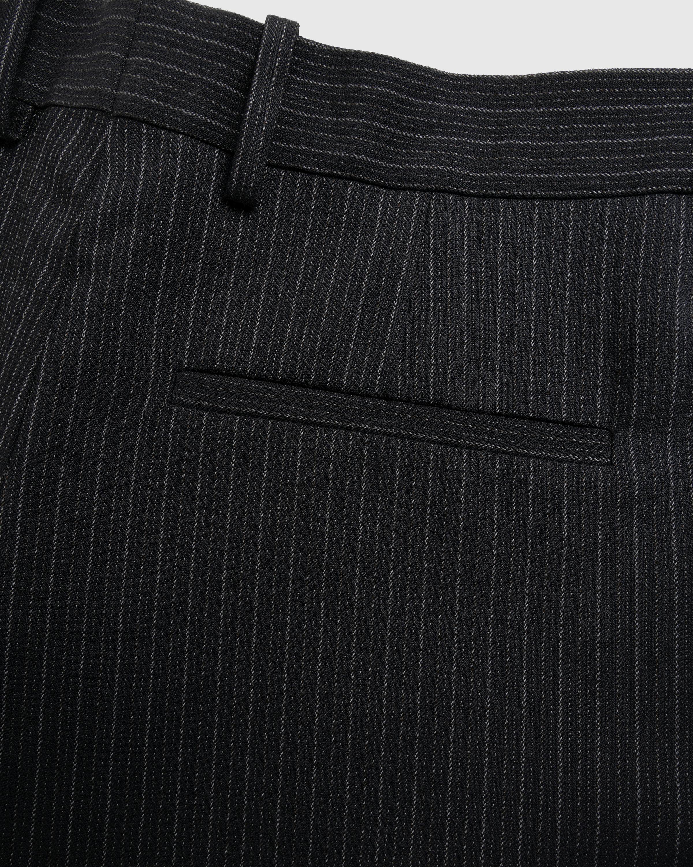 Acne Studios – Wool Blend Pinstripe Trousers - Trousers - Black - Image 2