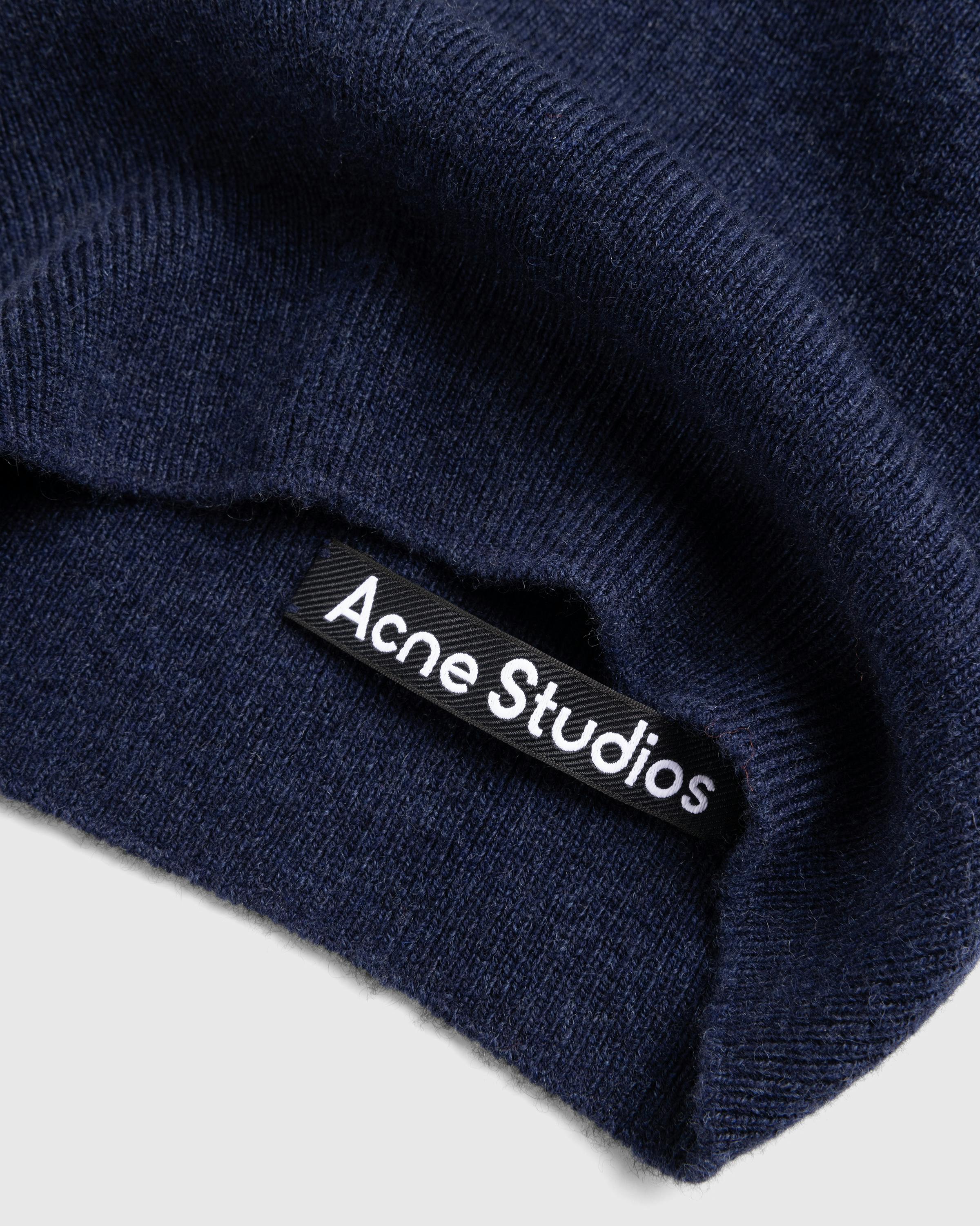 Acne Studios – Face Logo Balaclava Beanie - Beanies - Blue - Image 5