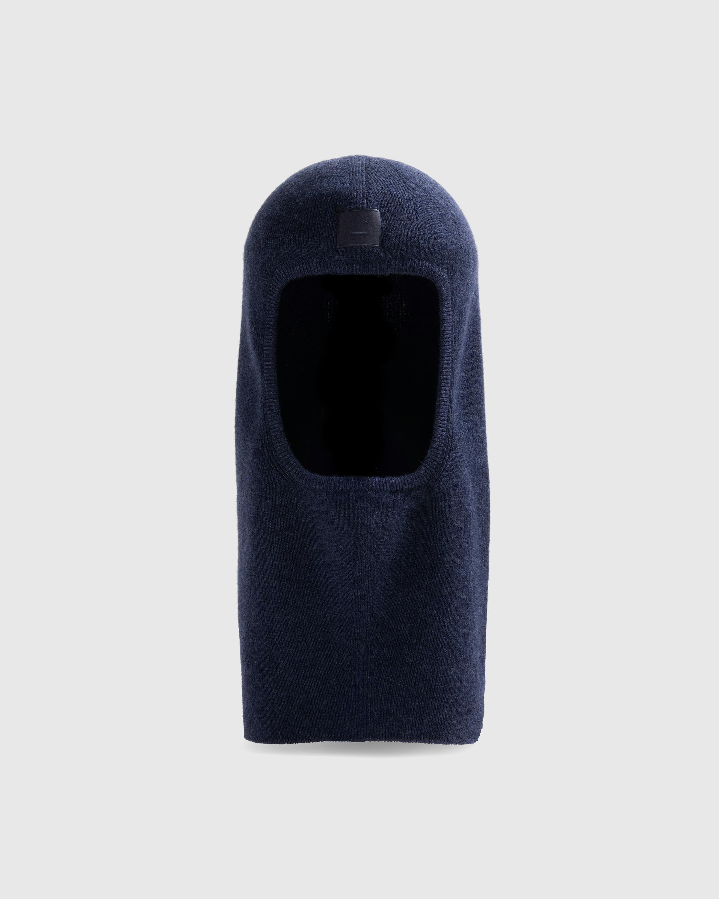 Acne Studios – Face Logo Balaclava Beanie - Beanies - Blue - Image 1