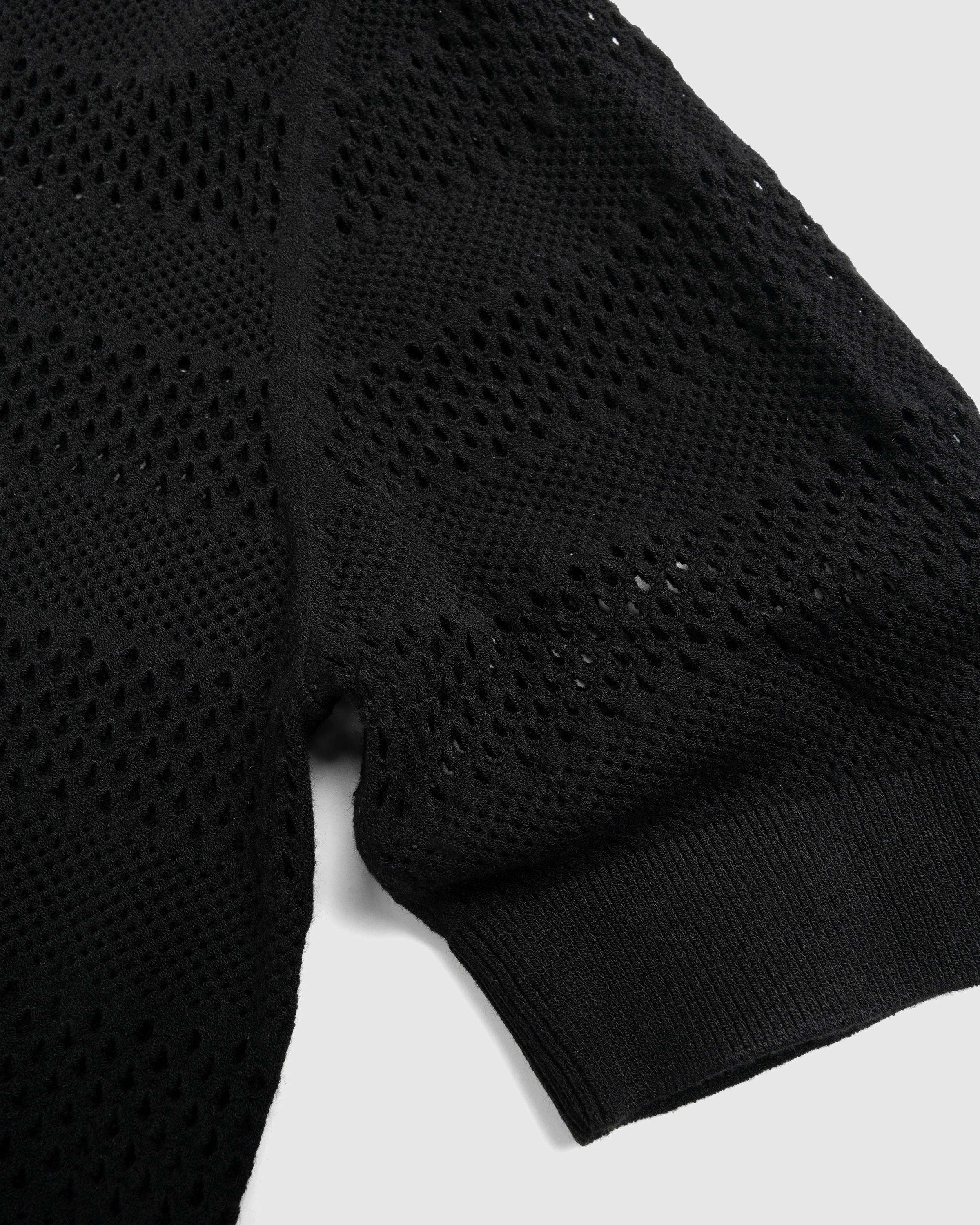 Dries van Noten – Knit Polo - Polos - Black - Image 2