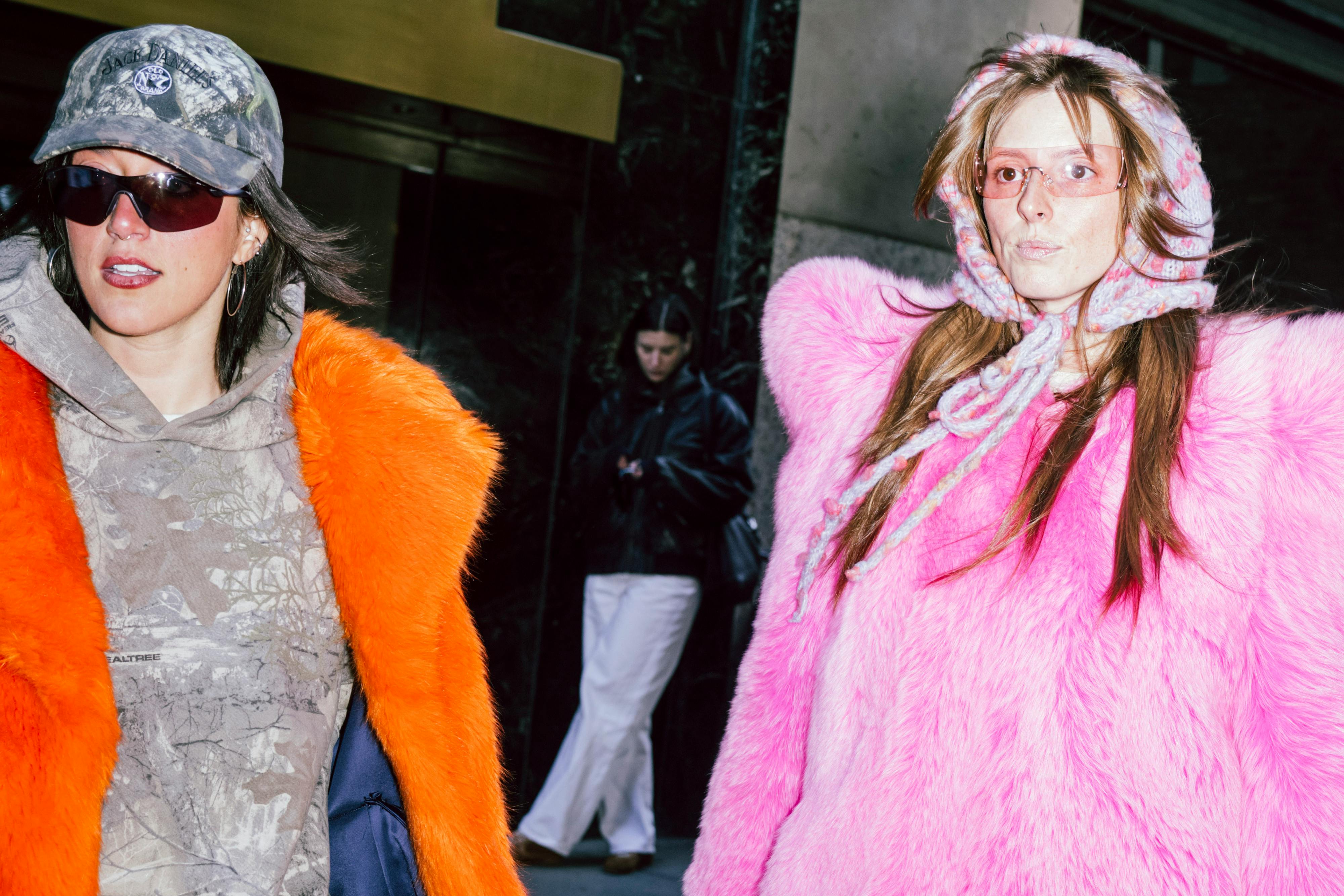 The Statement Coats & Main Characters at NYFW