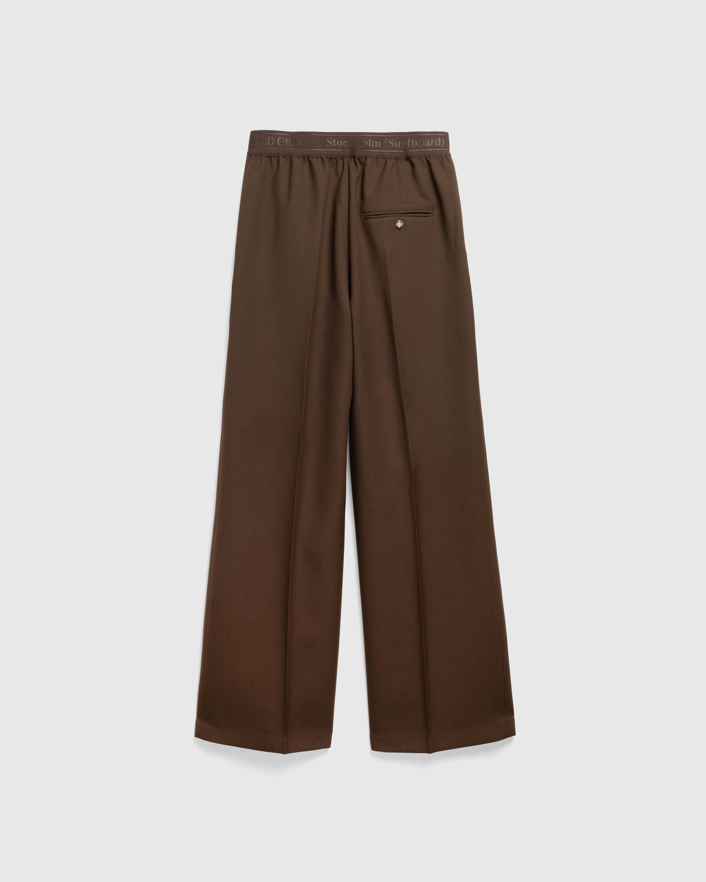 Stockholm Surfboard Club – Relaxed Fit Trousers - Trousers - Brown - Image 2