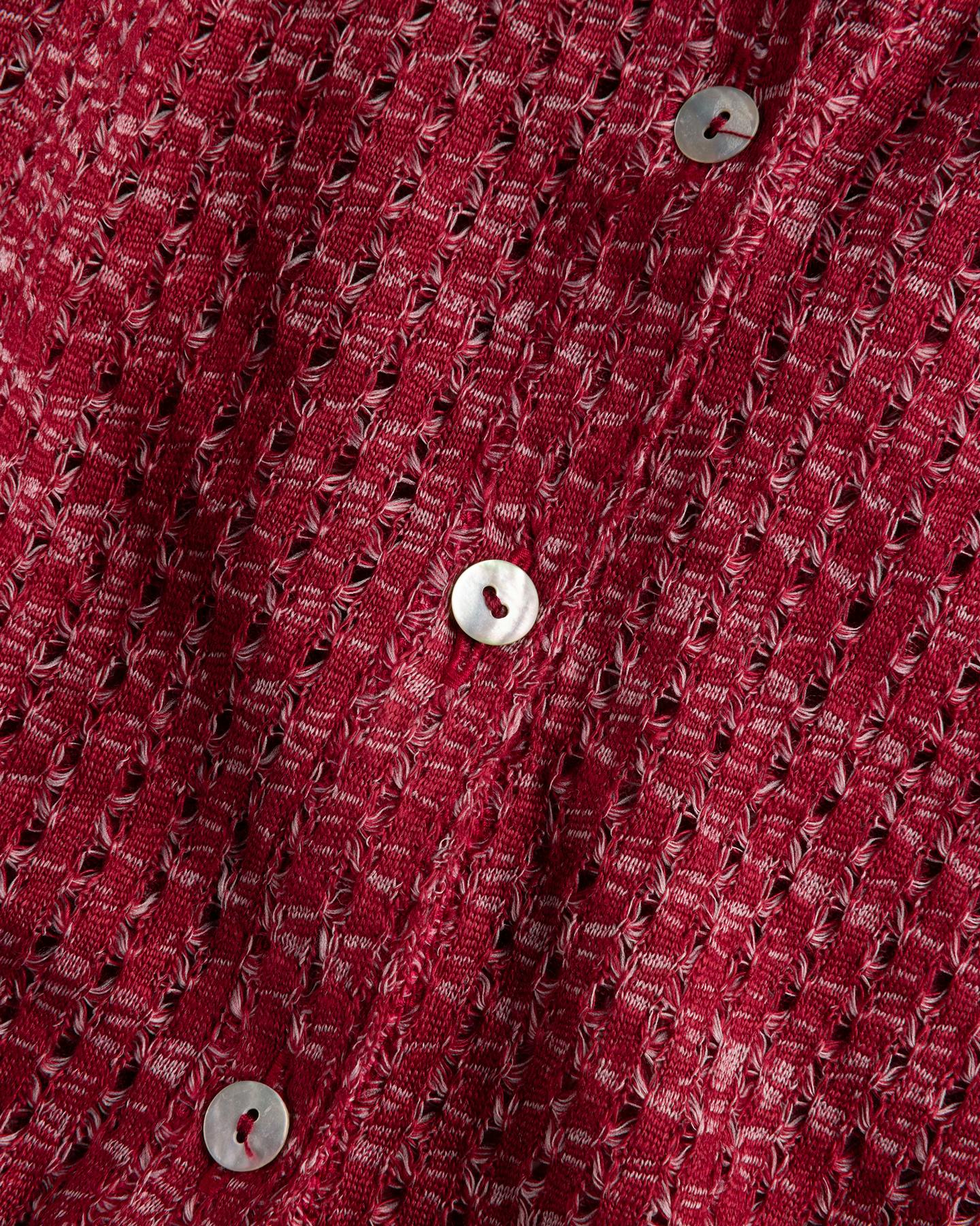 Stockholm Surfboard Club – Knitted Blouse - Blouses - Red - Image 3