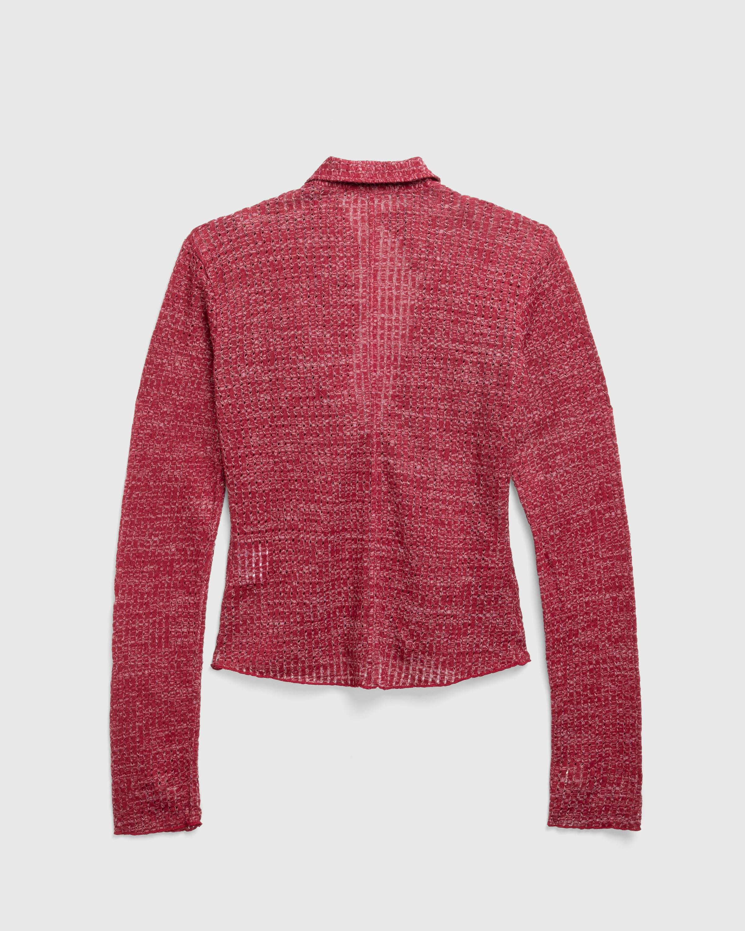 Stockholm Surfboard Club – Knitted Blouse - Blouses - Red - Image 2