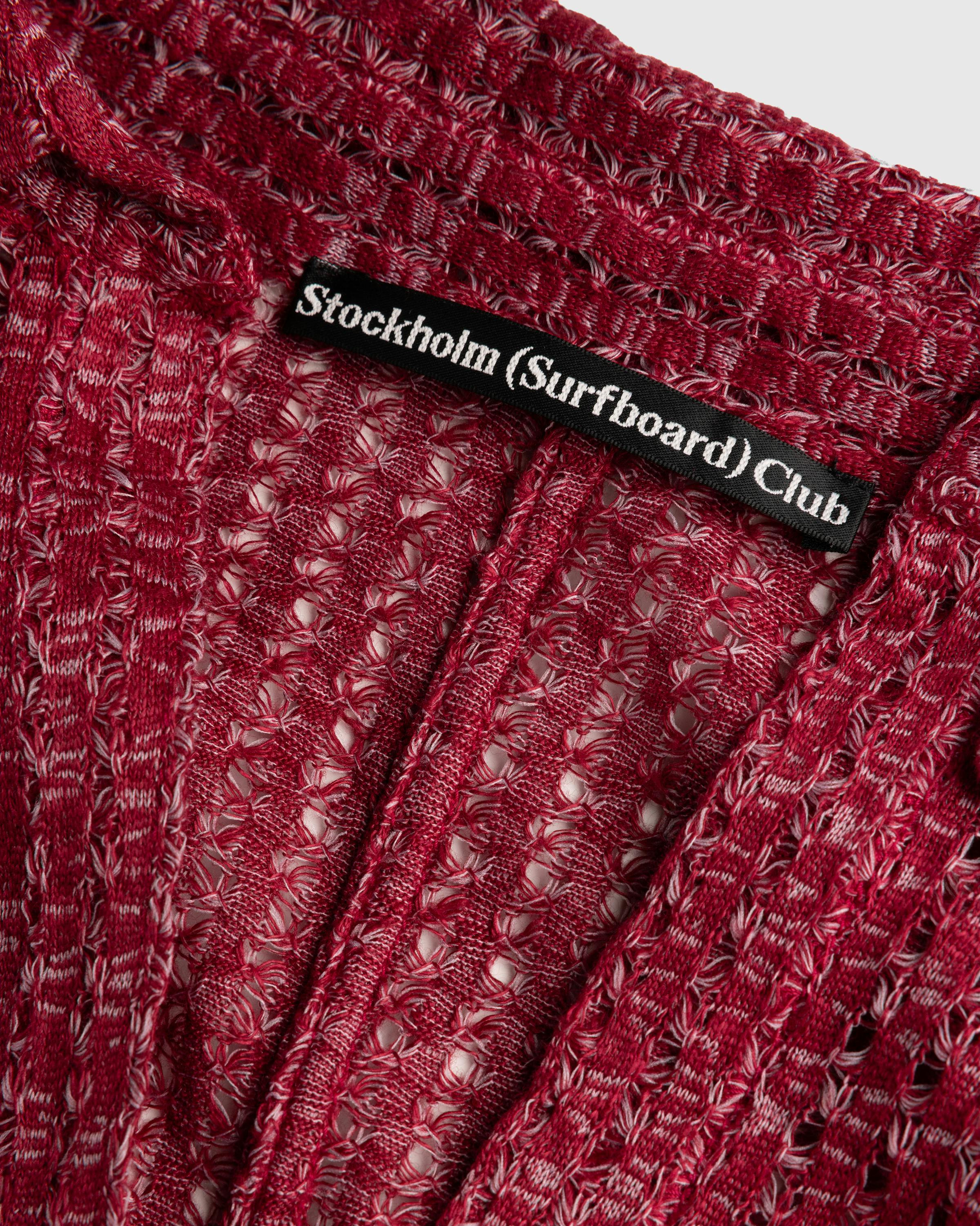 Stockholm Surfboard Club – Knitted Blouse - Blouses - Red - Image 4