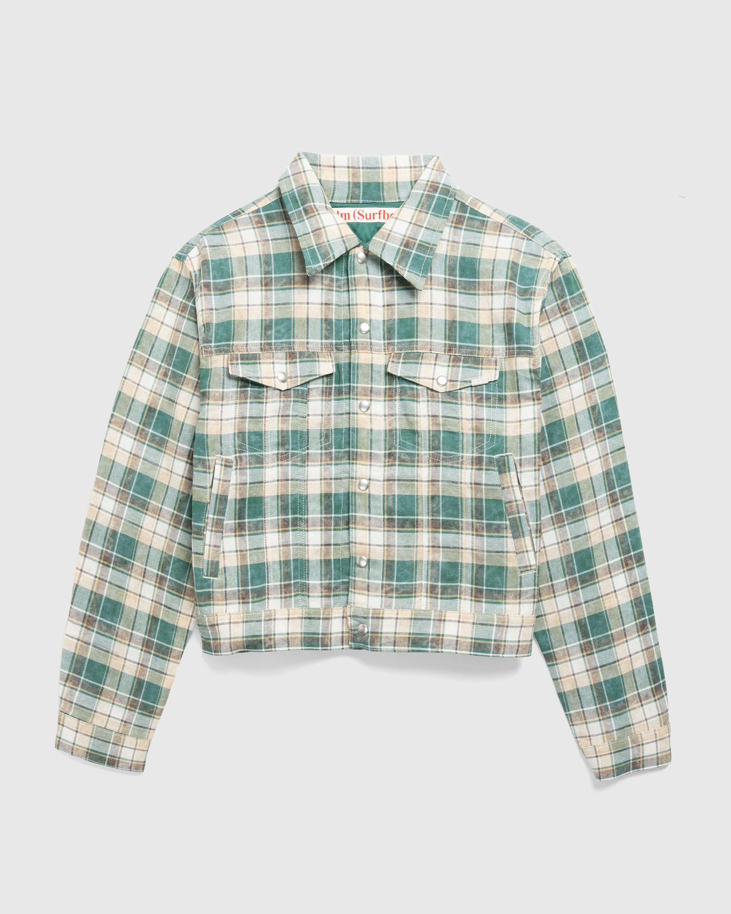 Stockholm Surfboard Club – Woven Check Jacket - Jackets - Green - Image 1