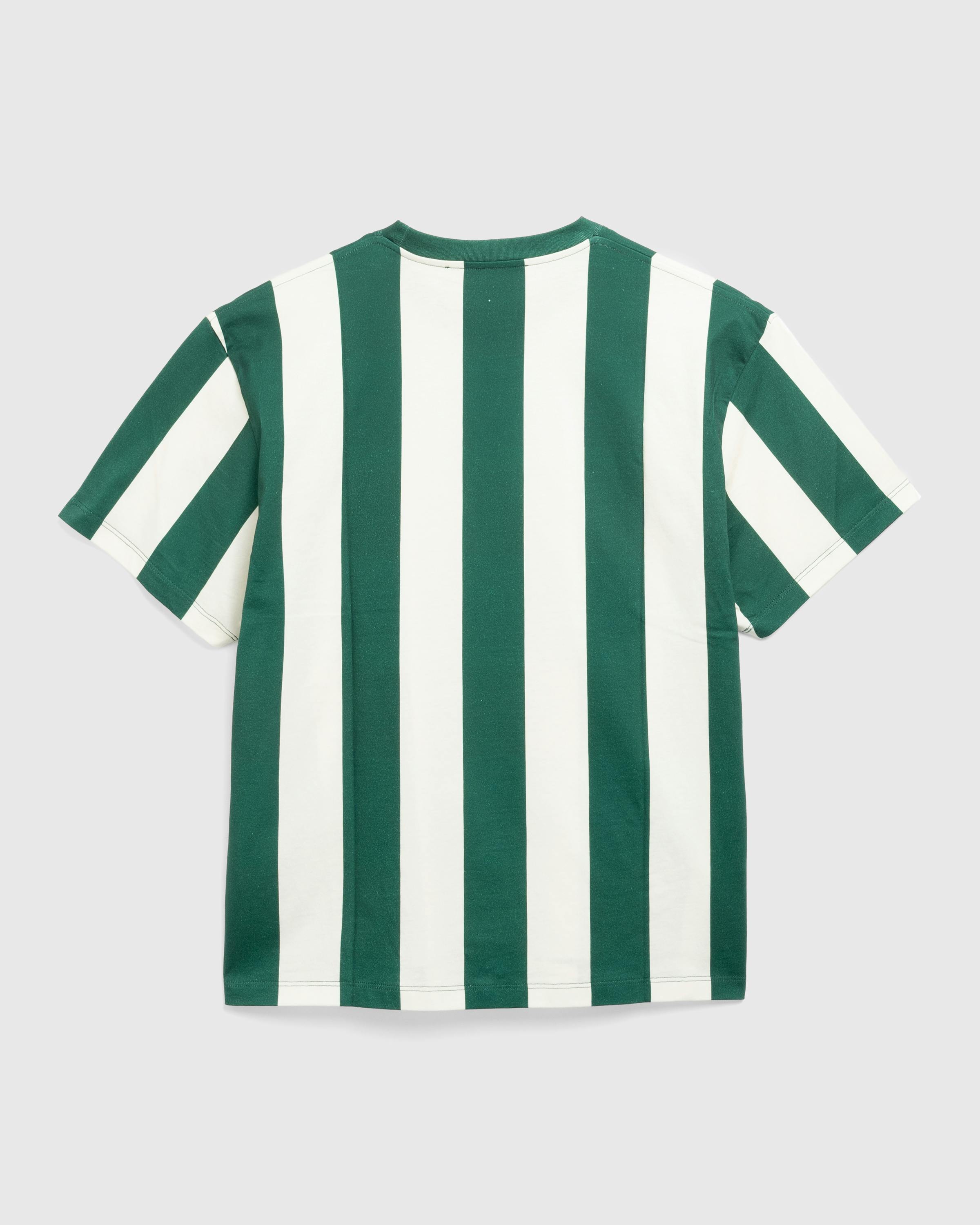 Stockholm Surfboard Club – Striped T-Shirt - Tees - Green - Image 2