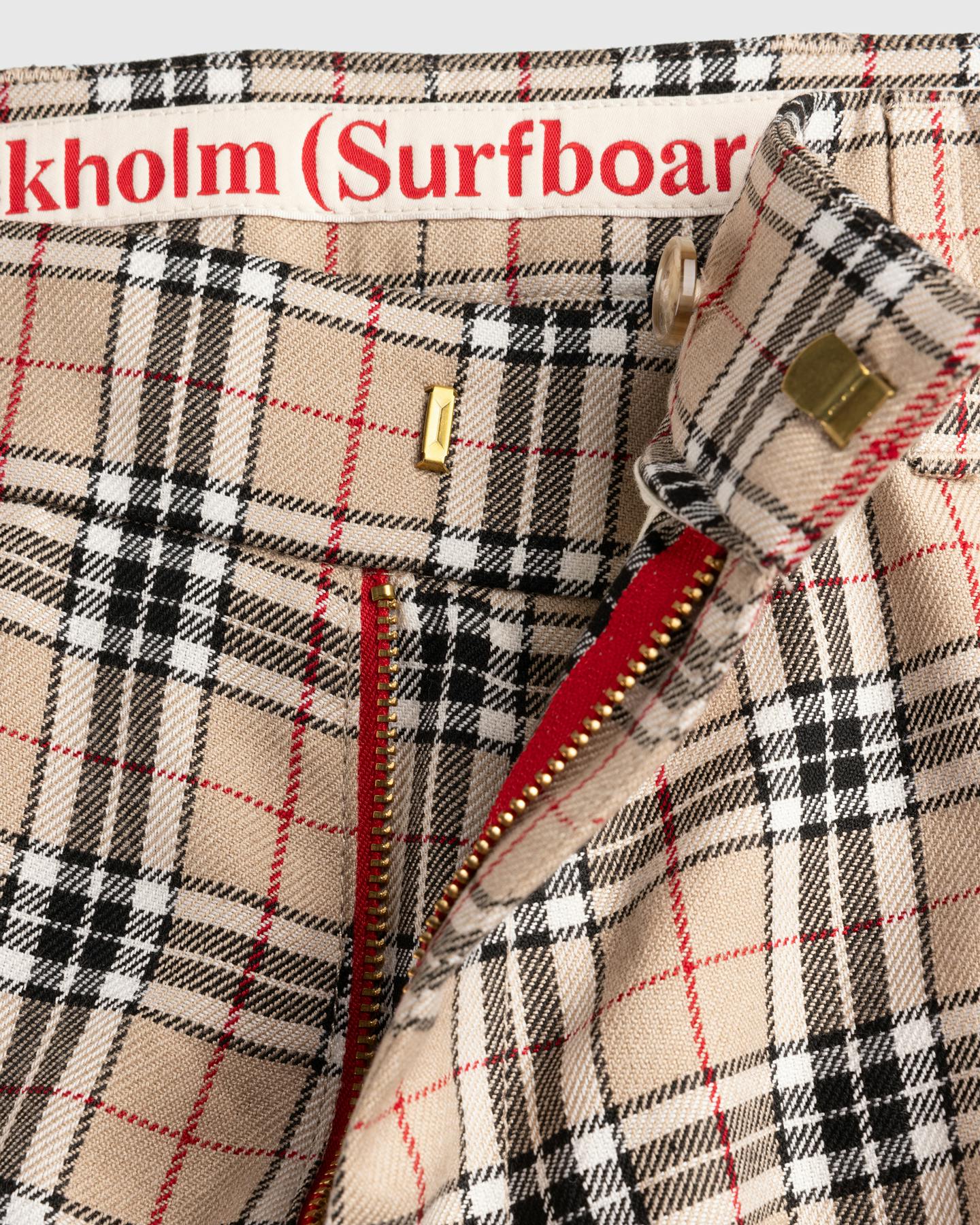 Stockholm Surfboard Club – Tailored Bootcut Check Trousers - Trousers - Multi - Image 3