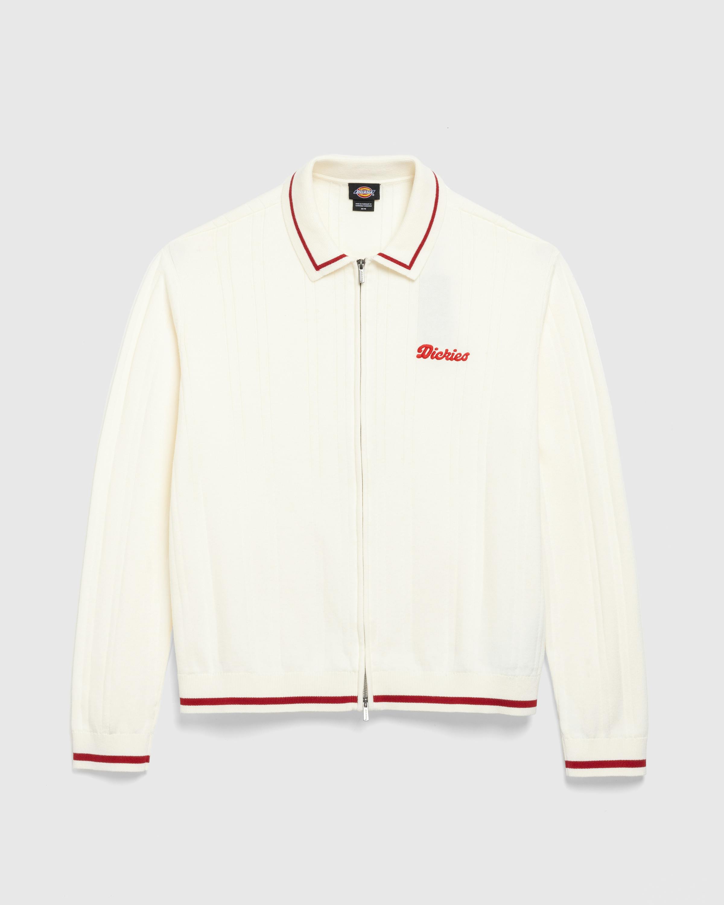 Dickies – Lewistown Full-Zip Cardigan - Cardigans - White - Image 1