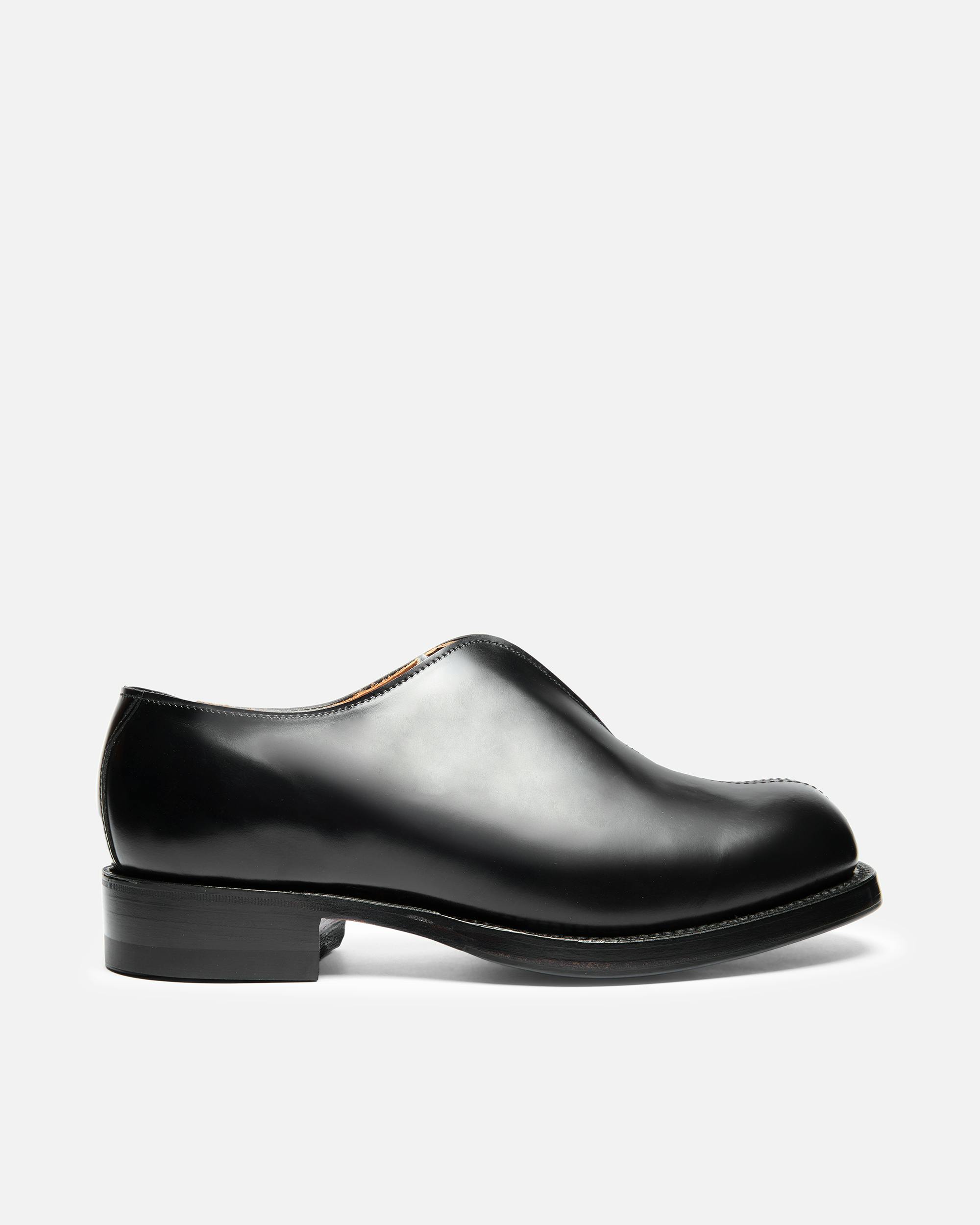 grenson shoes for ymc ss25 in black leather