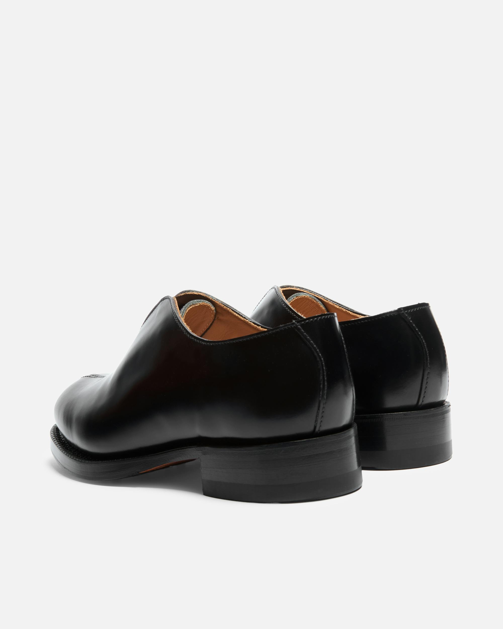 grenson shoes for ymc ss25 in black leather