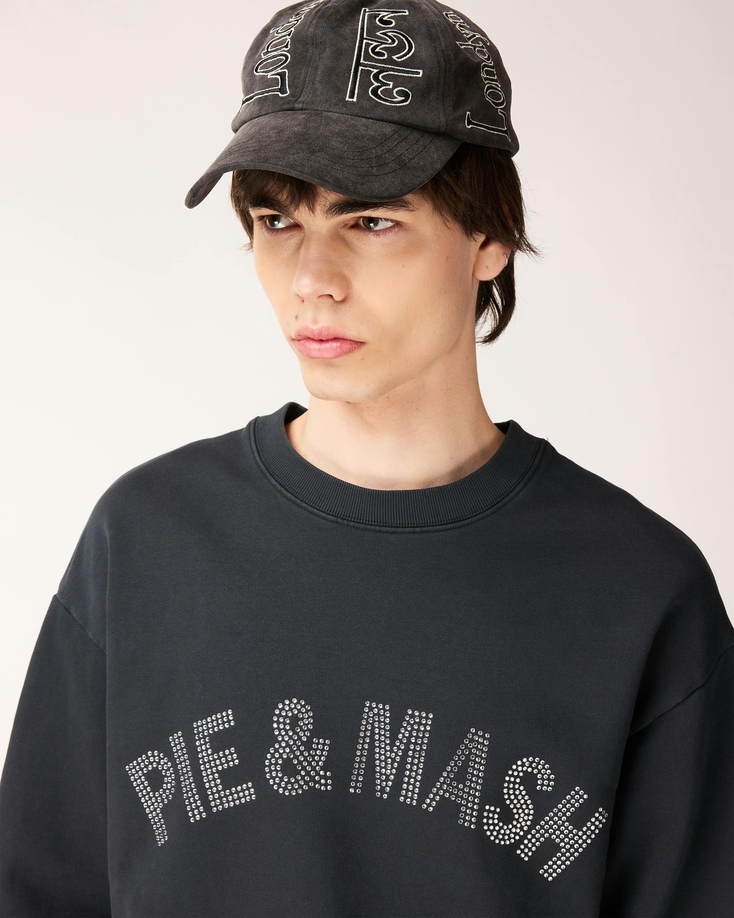 Highsnobiety – Pie & Mash Crewneck - Crewnecks - Washed Black - Image 3