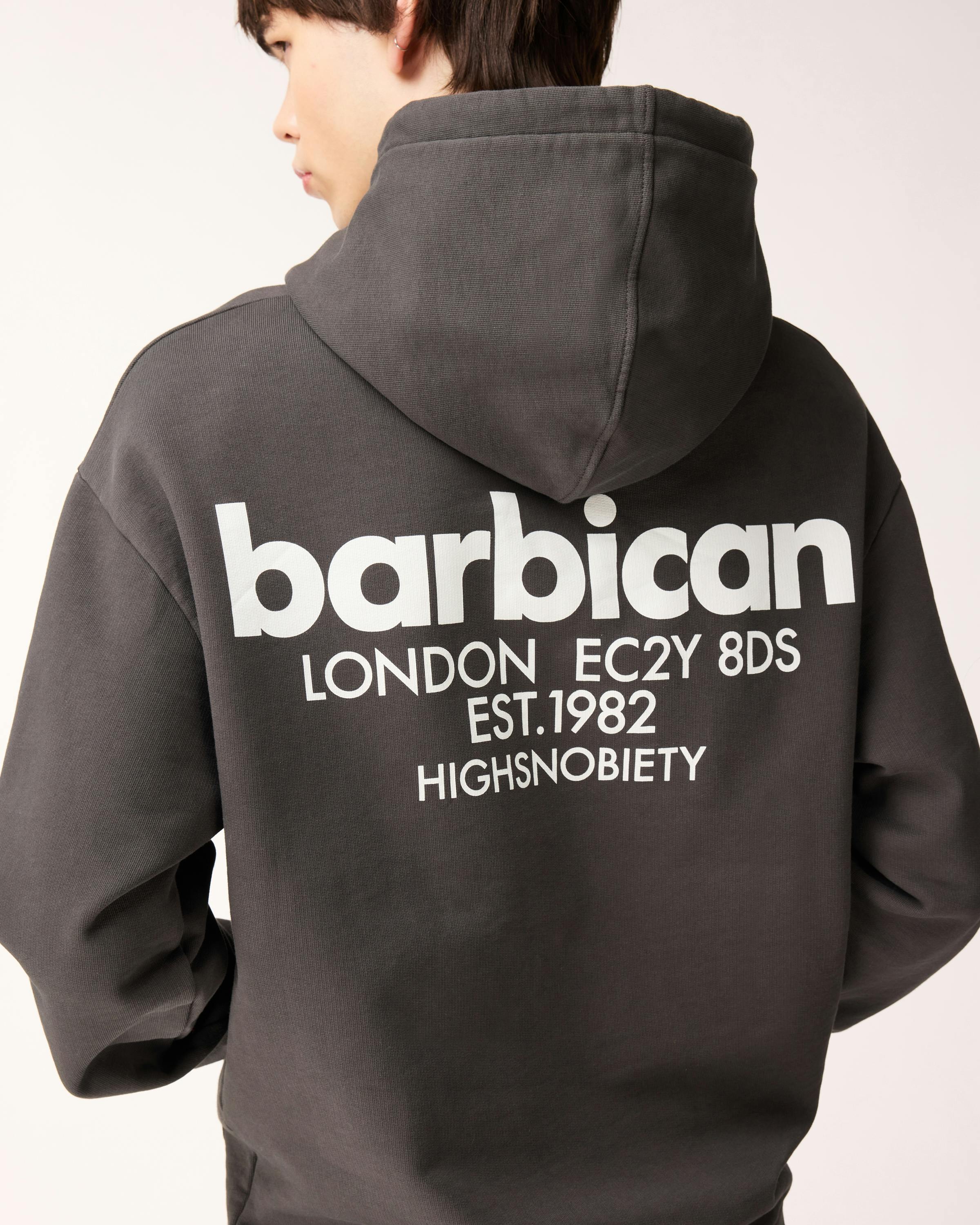 Barbican x Highsnobiety – Logo Hoodie - Hoodies - Dark Grey - Image 5