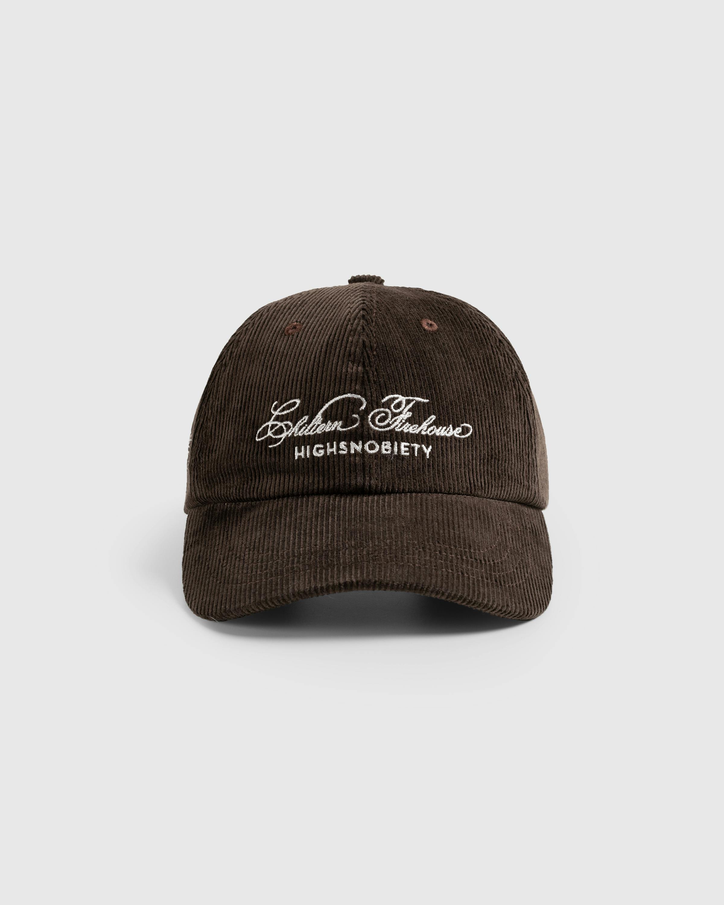 Chiltern Firehouse x Highsnobiety – Corduroy Cap - Caps - Brown - Image 2