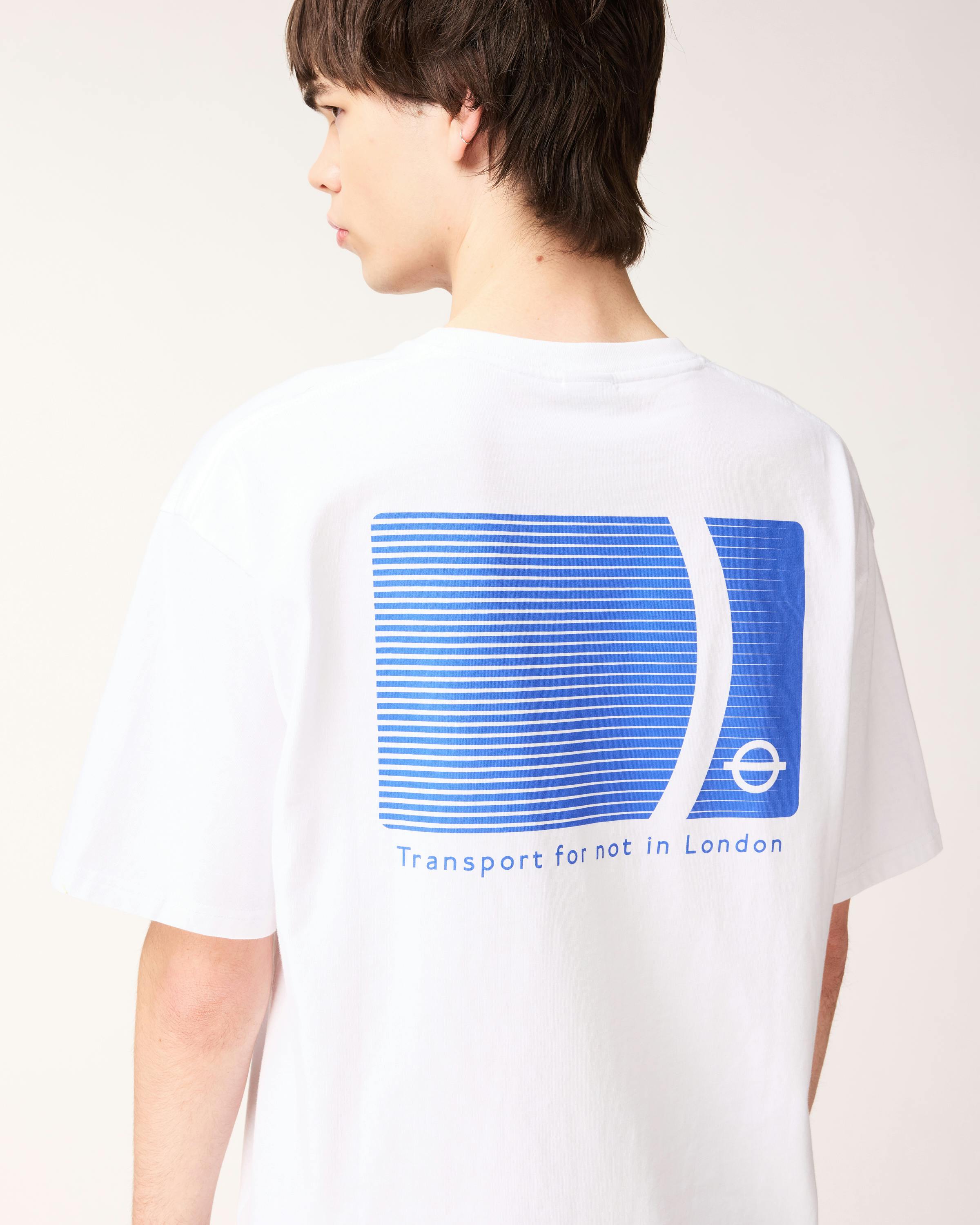 Luca Fabry x Central Saint Martins x Highsnobiety – Transport T-Shirt - Tees - White - Image 5