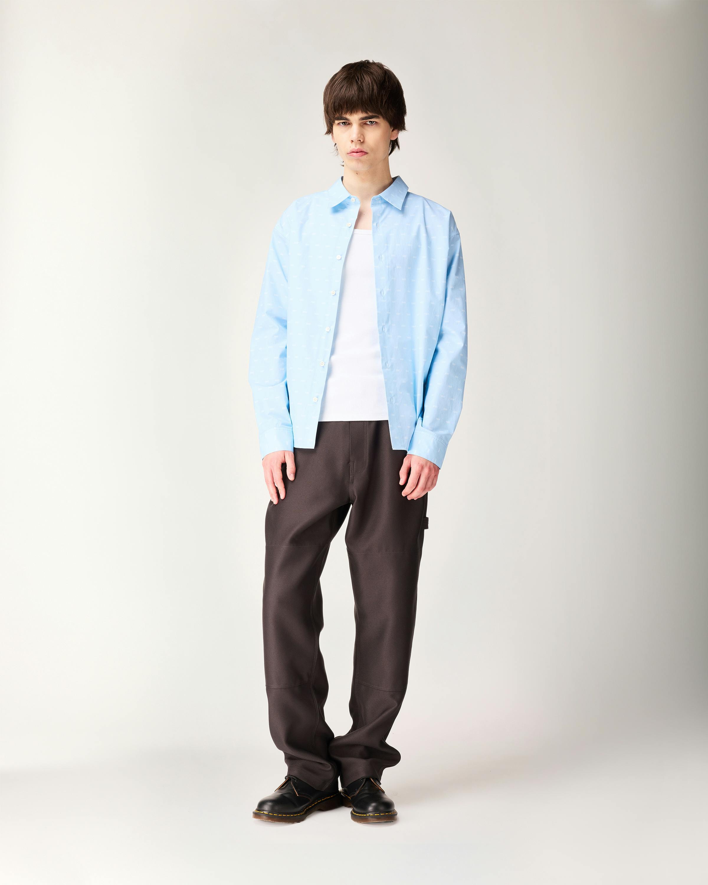 Highsnobiety – Button-Down Shirt - Longsleeves - Light Blue - Image 3