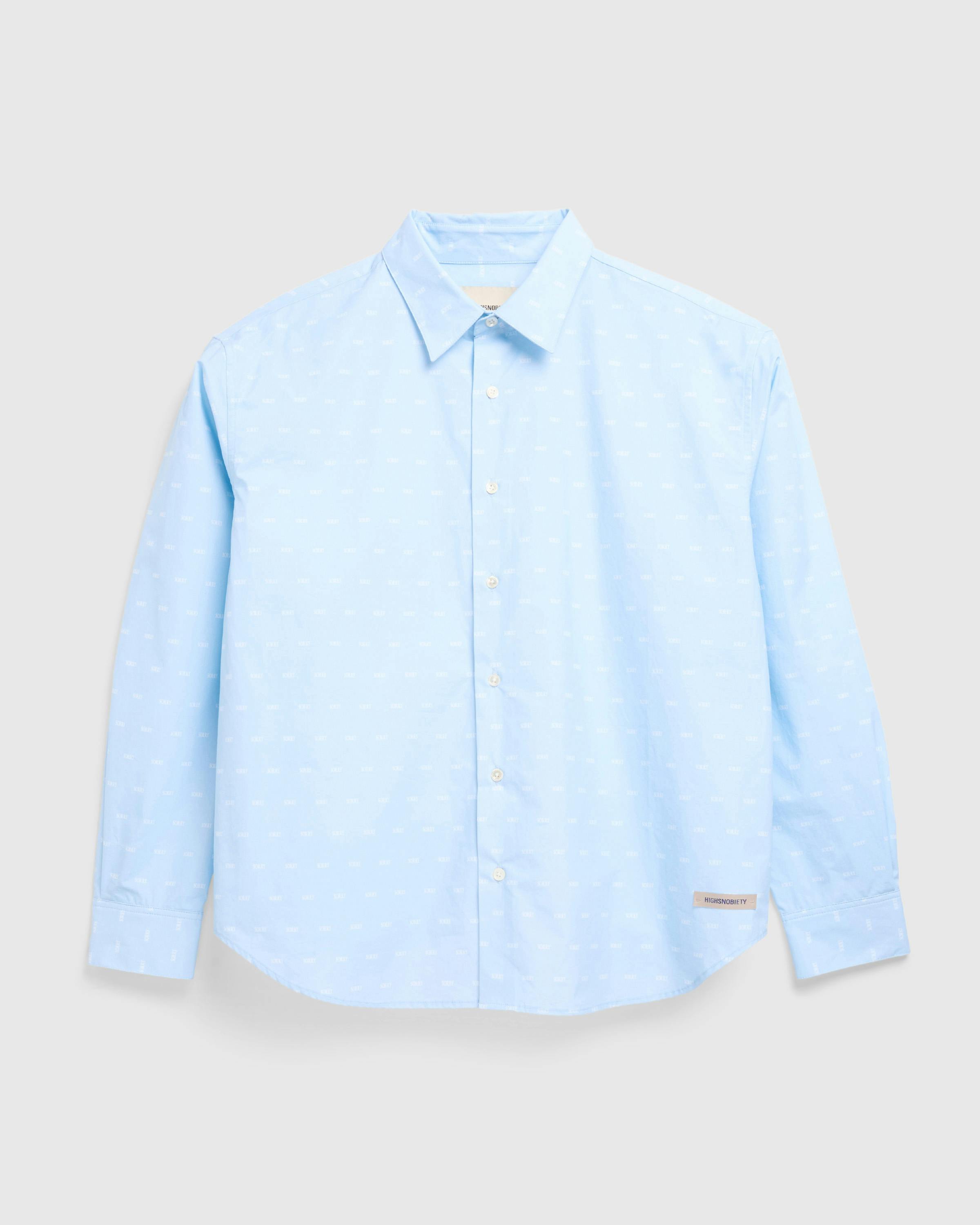 Highsnobiety – Button-Down Shirt - Longsleeves - Light Blue - Image 1