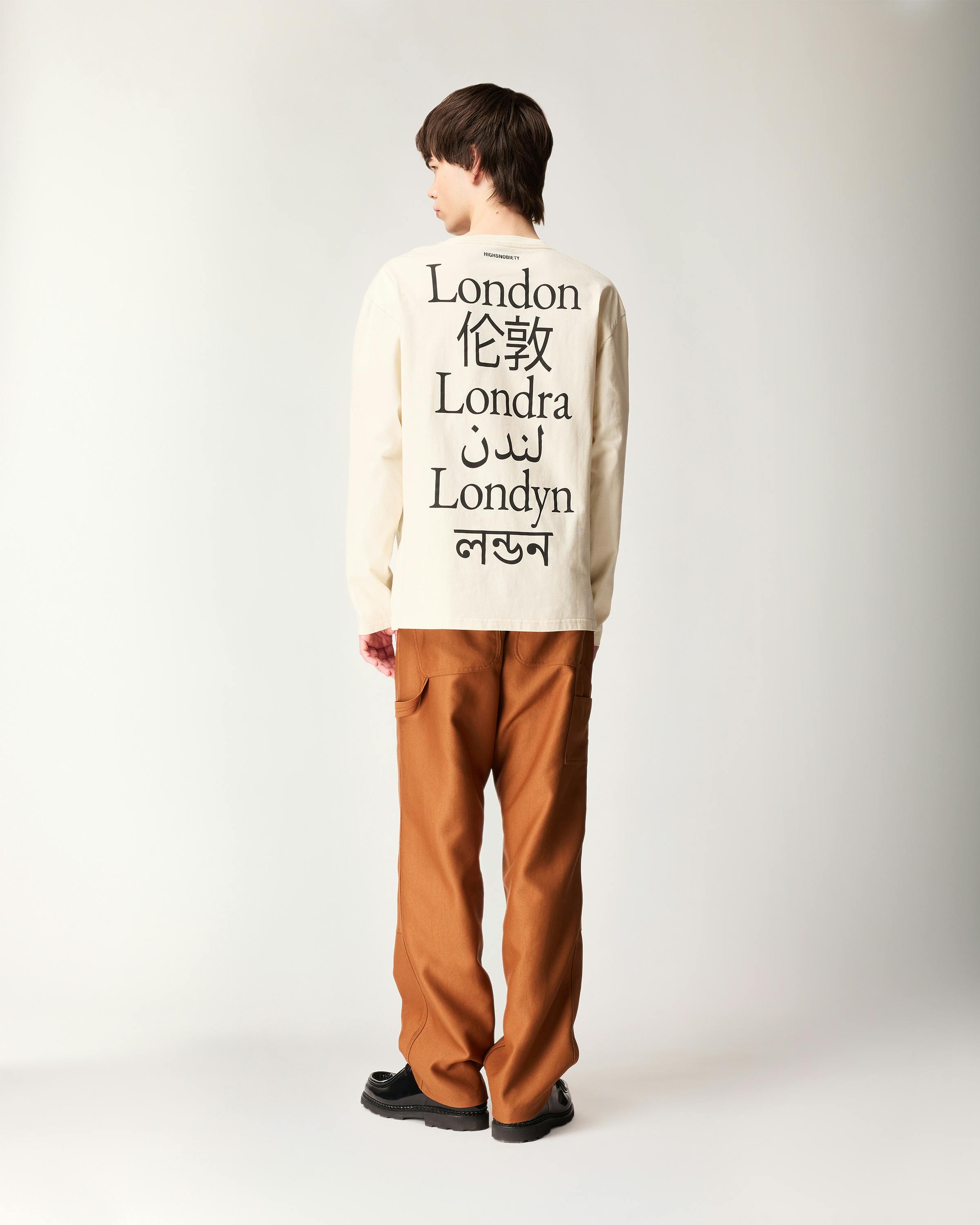 Highsnobiety – London Language T–Shirt - Tees - Off–White - Image 4