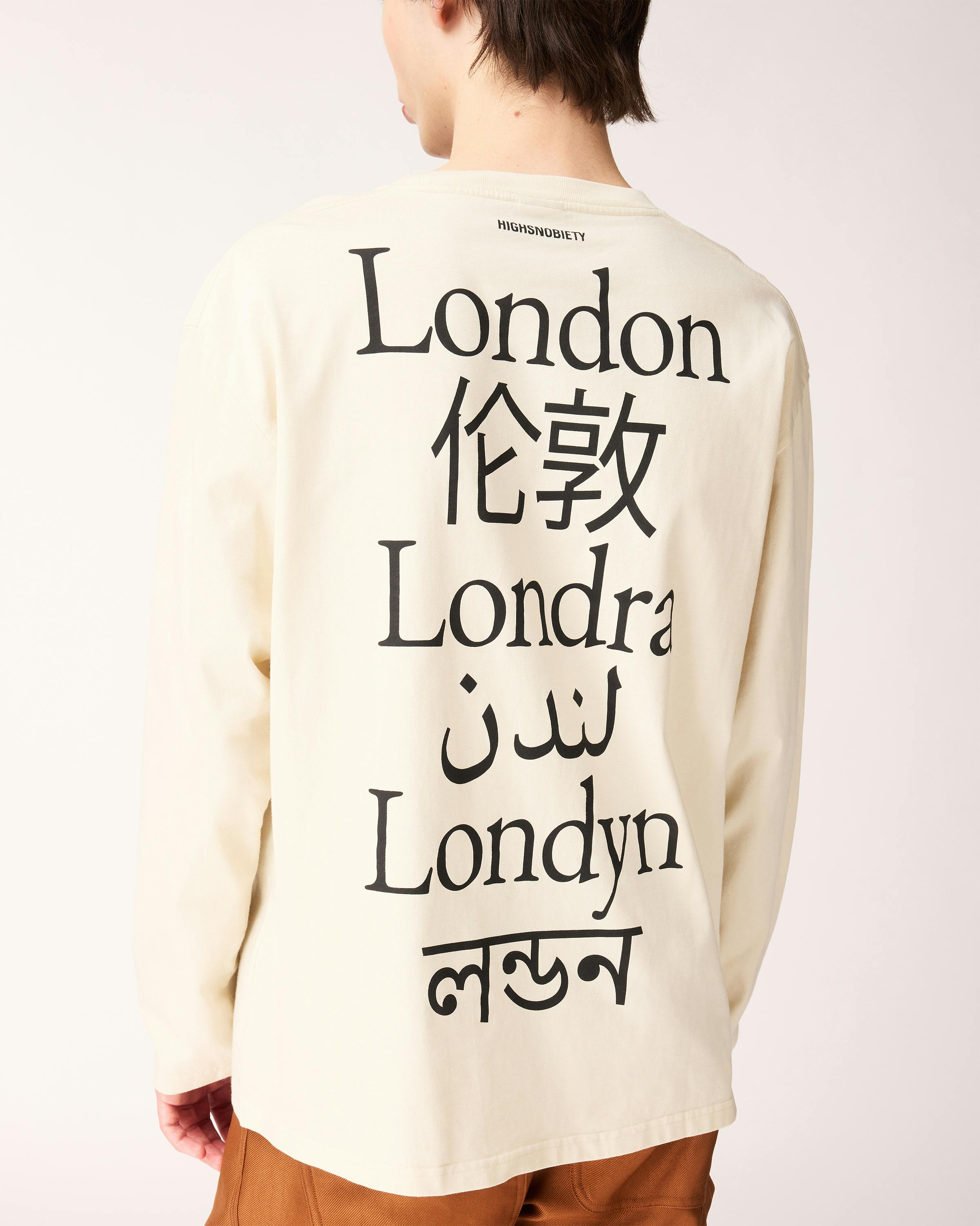 Highsnobiety – London Language T–Shirt - Tees - Off–White - Image 5