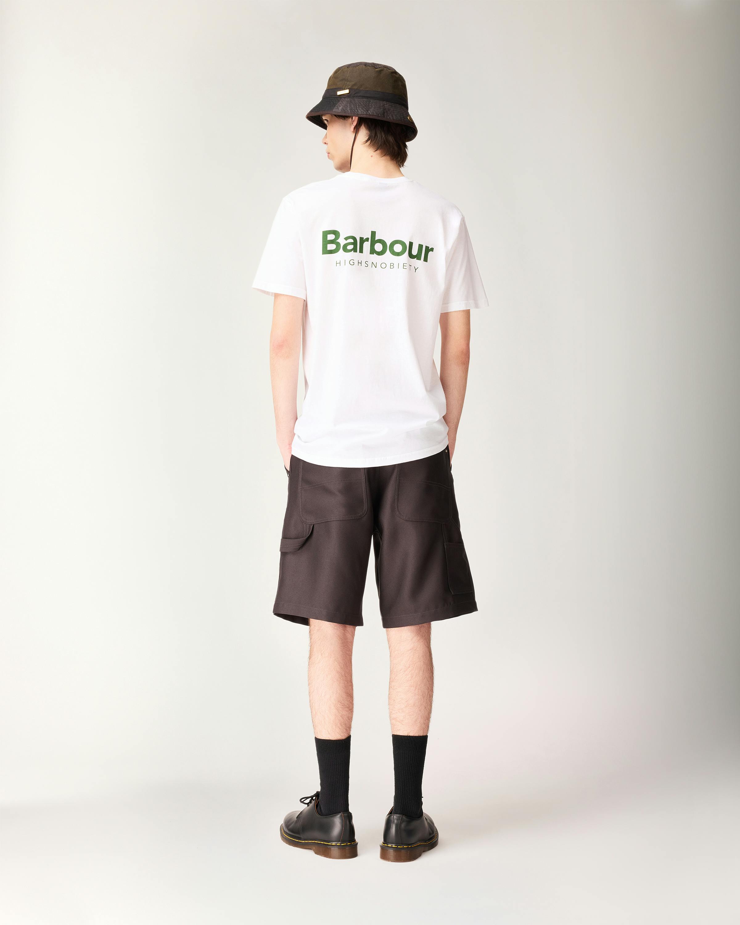 Barbour x Highsnobiety – Logo T-Shirt - Tees - White - Image 4