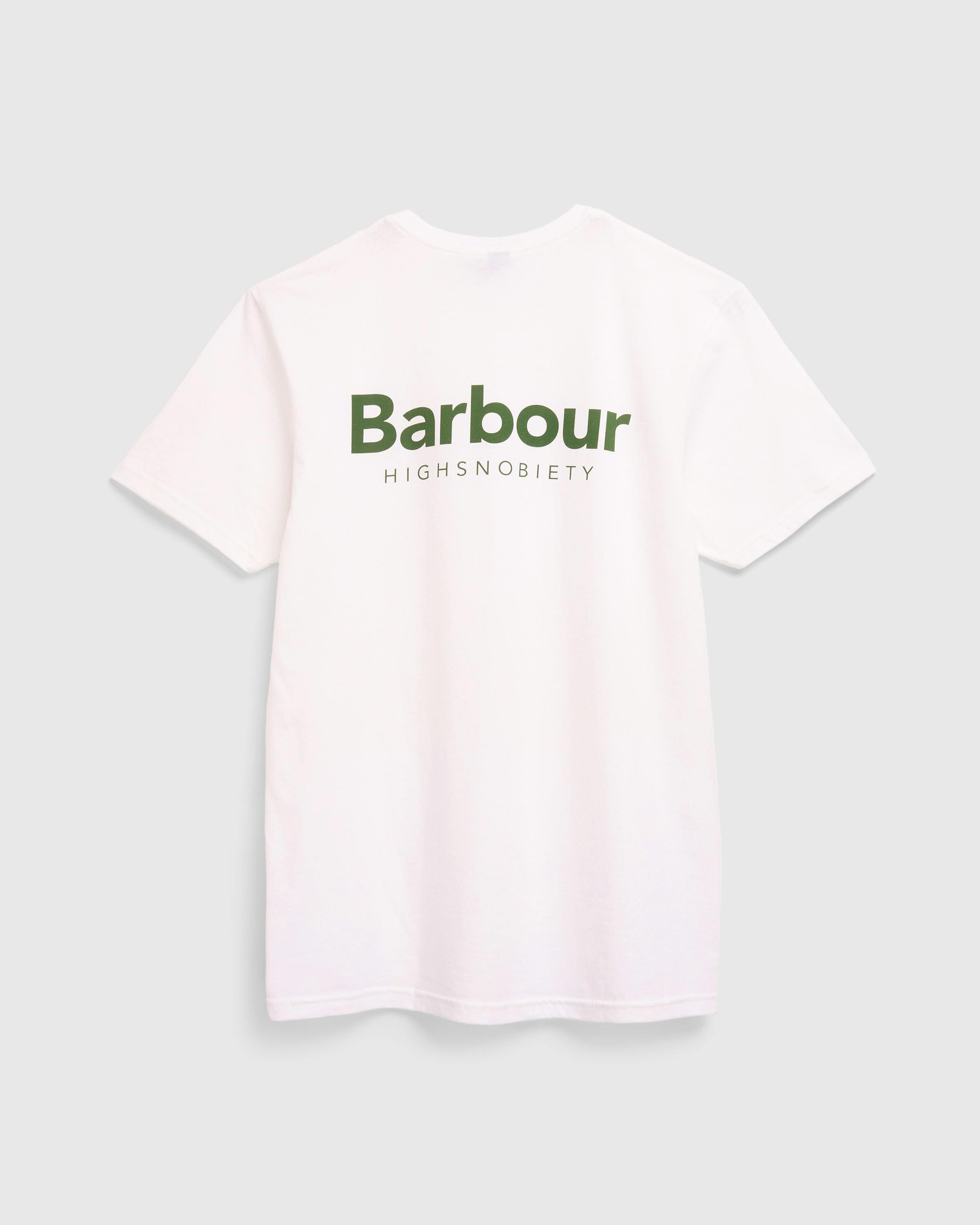 Barbour x Highsnobiety – Logo T-Shirt - Tees - White - Image 1