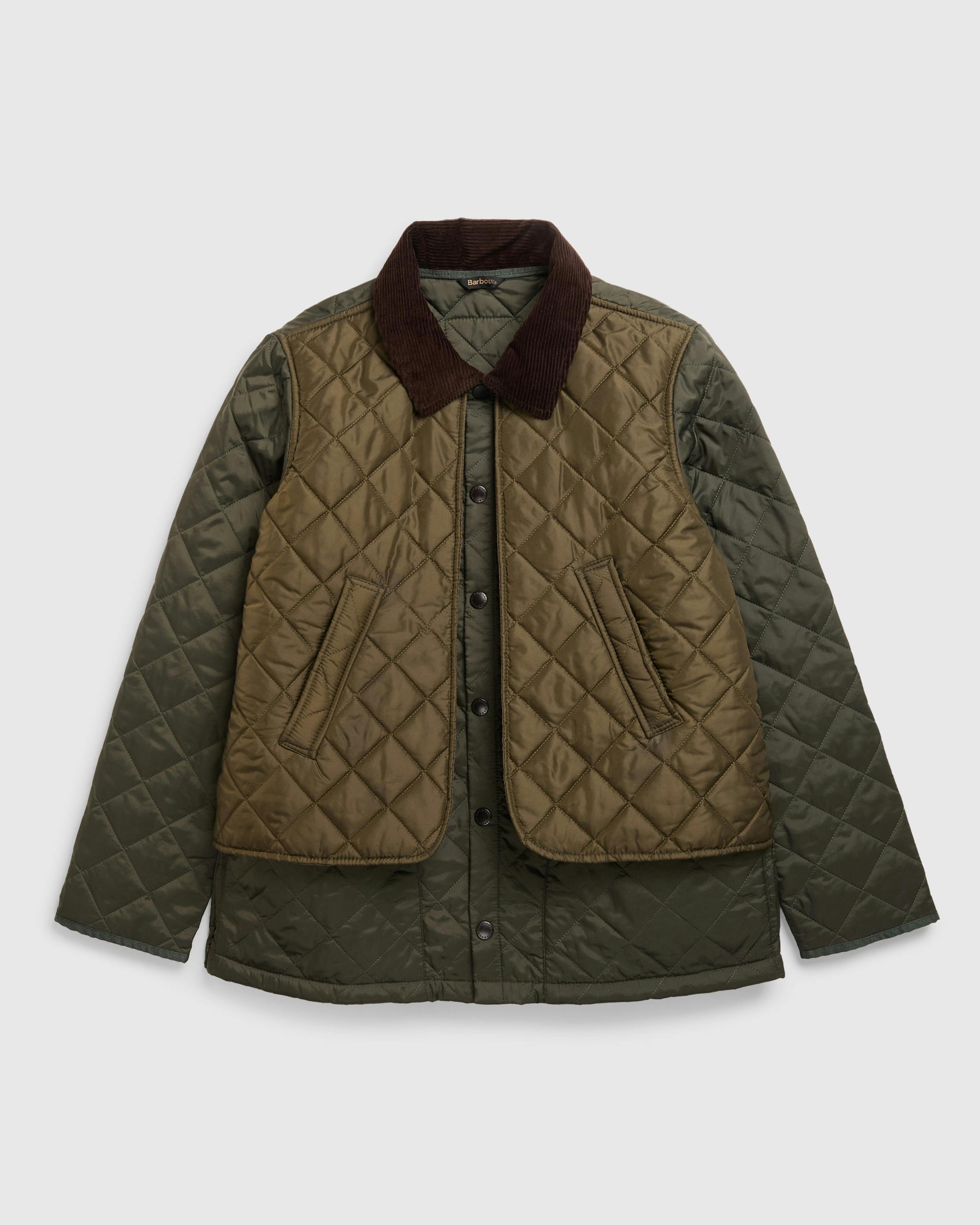 Barbour x Highsnobiety – Re-Loved Quilt Jacket - Jackets - Green - Image 1