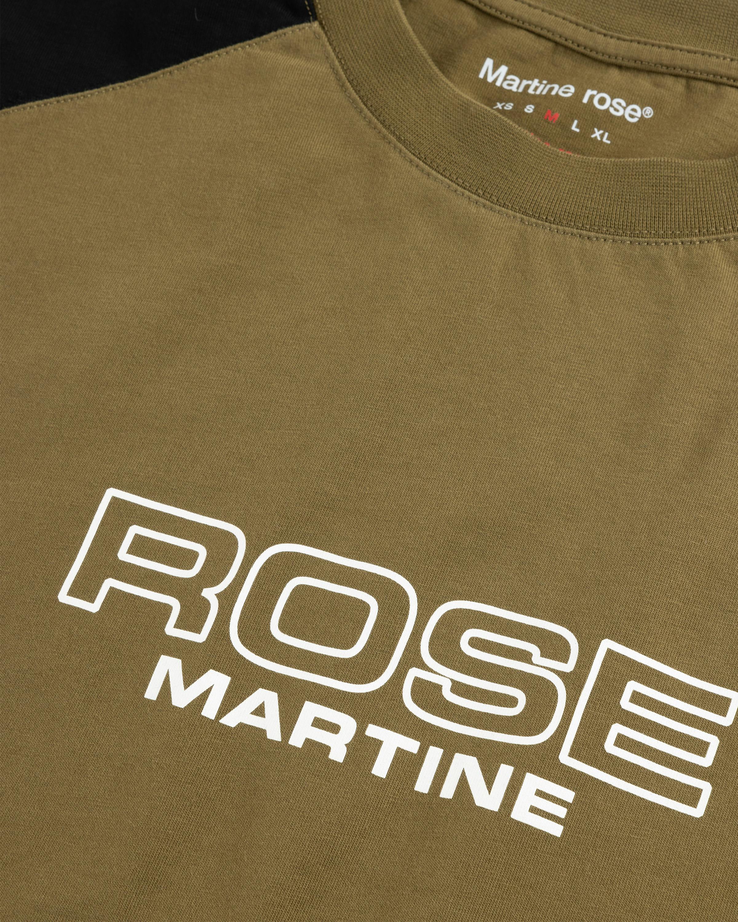 Martine Rose – Oversized Paneled T-Shirt - Tees - Green - Image 3