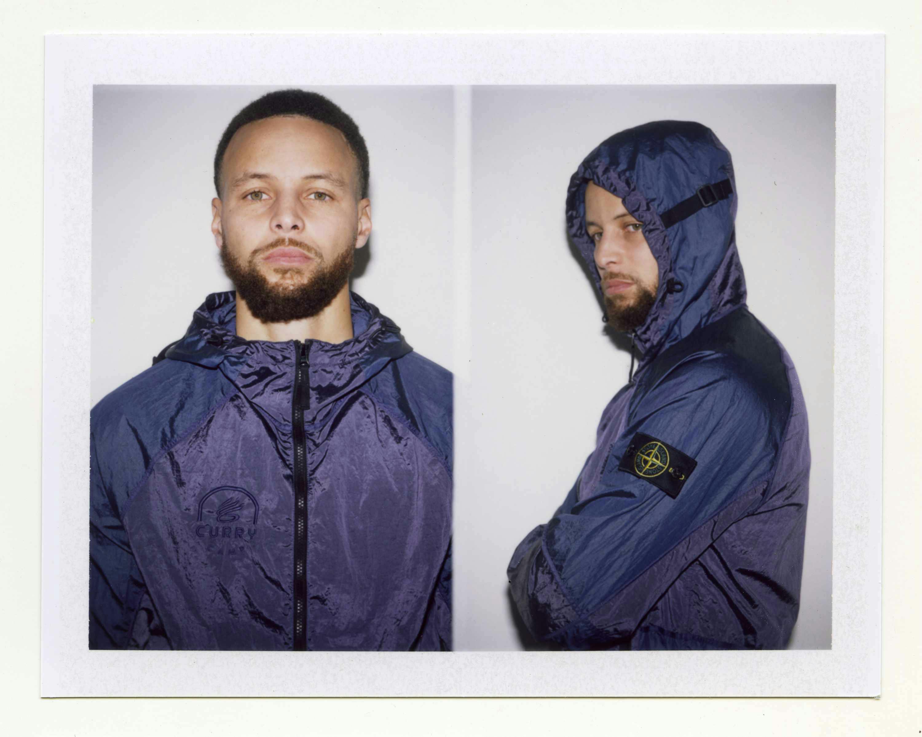 steph curry wears stone island ss25