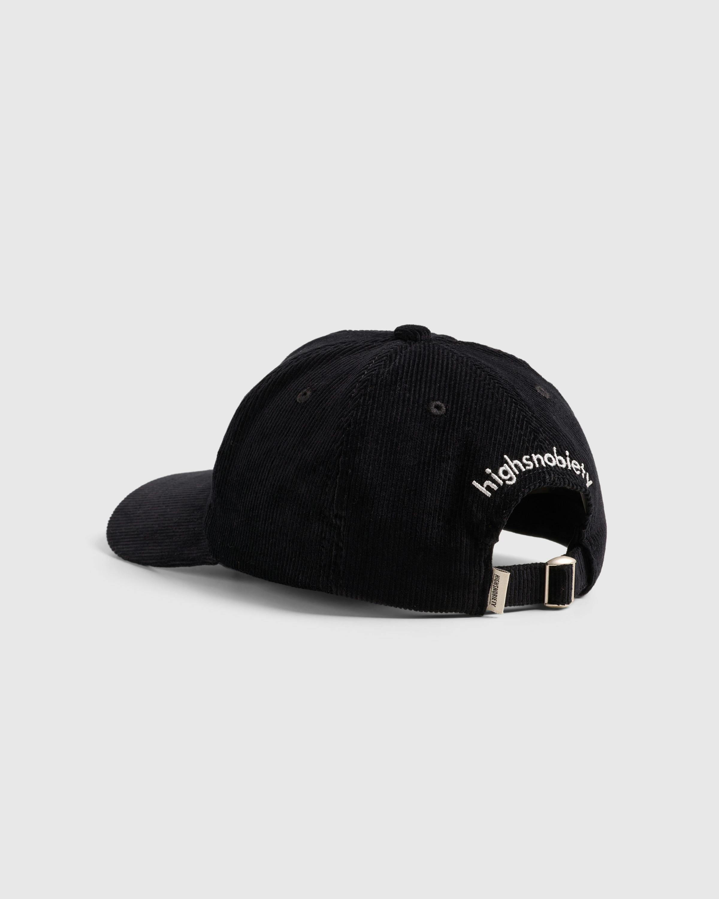 Barbican x Highsnobiety – Corduroy Cap - Caps - Black - Image 3