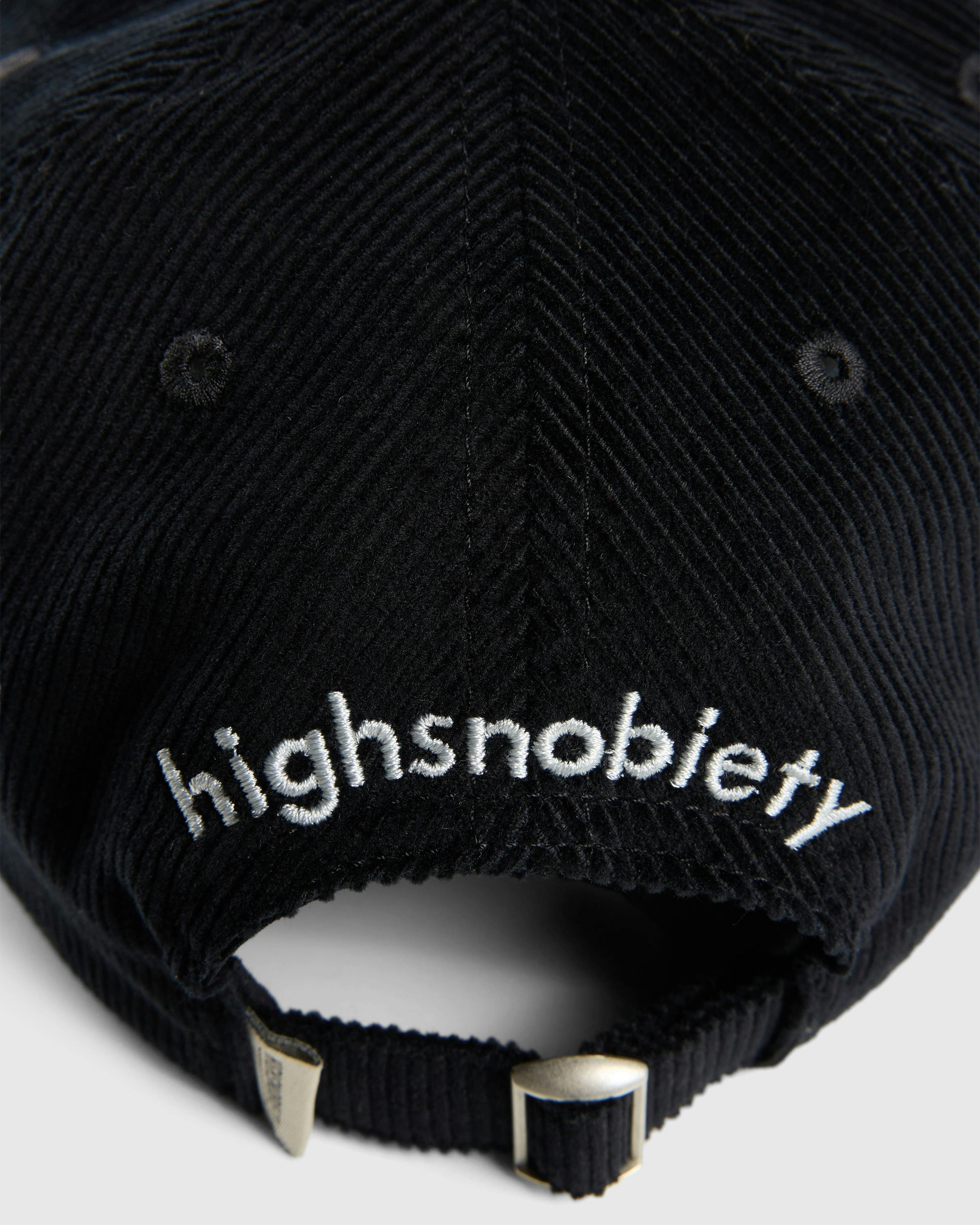 Barbican x Highsnobiety – Corduroy Cap - Caps - Black - Image 4