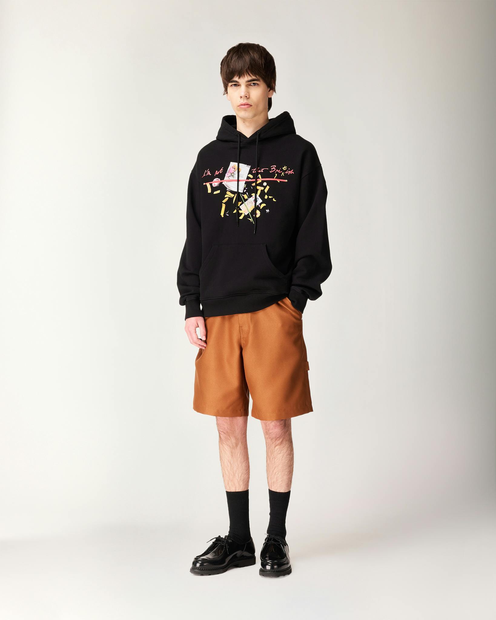 Macy Grimshaw x Central Saint Martins x Highsnobiety – I'm Not That British Hoodie - Hoodies - Black - Image 3