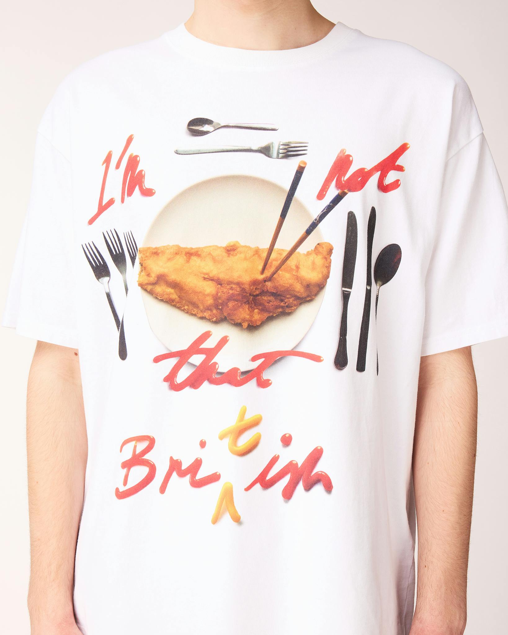 Macy Grimshaw x Central Saint Martins x Highsnobiety – I’m Not That British T-Shirt - Tees - White - Image 2