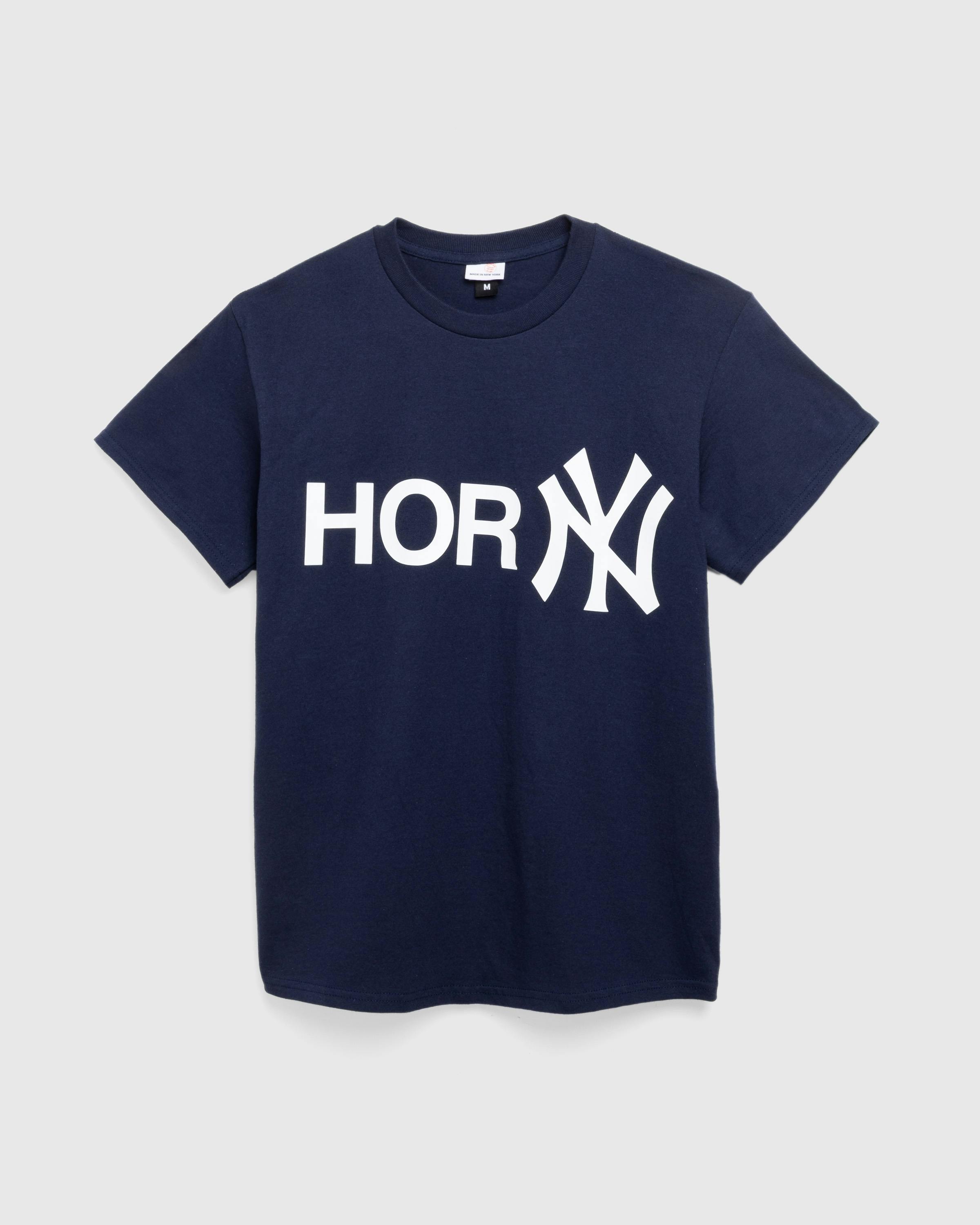 Seth Fountain – HorNY Tee - Tees - Blue - Image 1